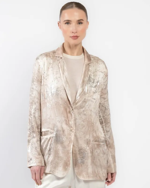 Marble Lamination Rever Jacket sold by TNT Fashion