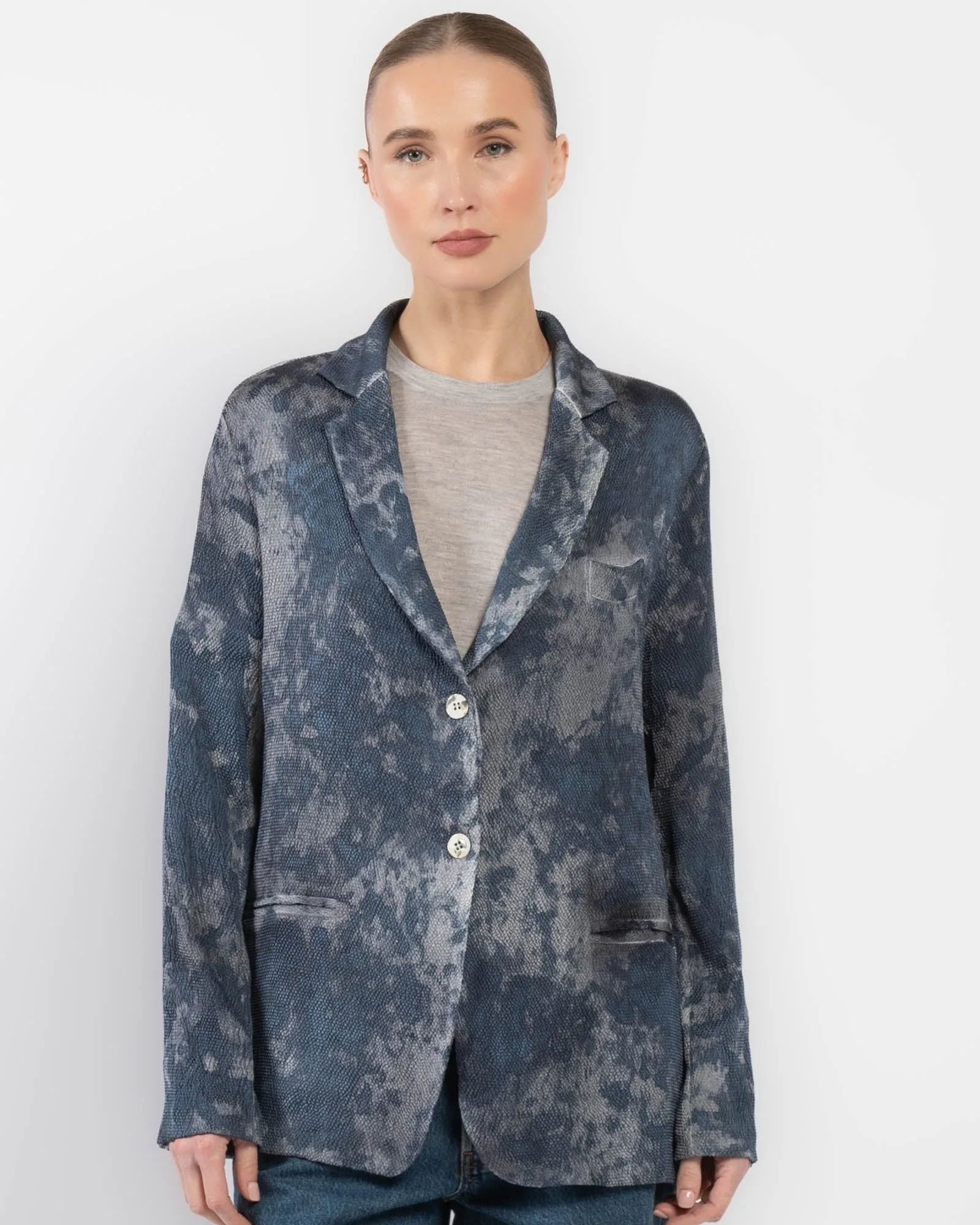 Camo Silk Rever Jacket sold by TNT Fashion