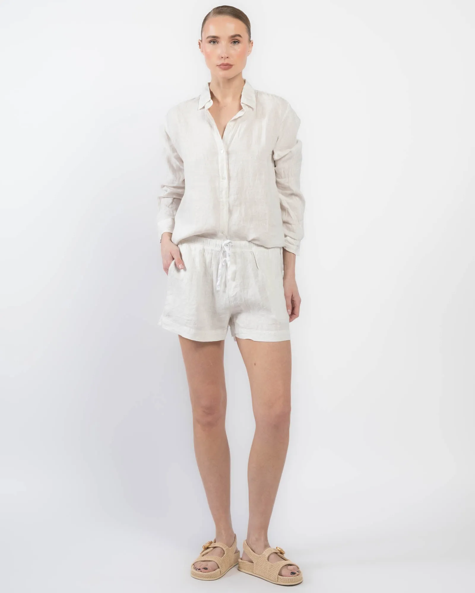 Cleo Wade Linen Shorts sold by TNT Fashion product image thumbnail 2
