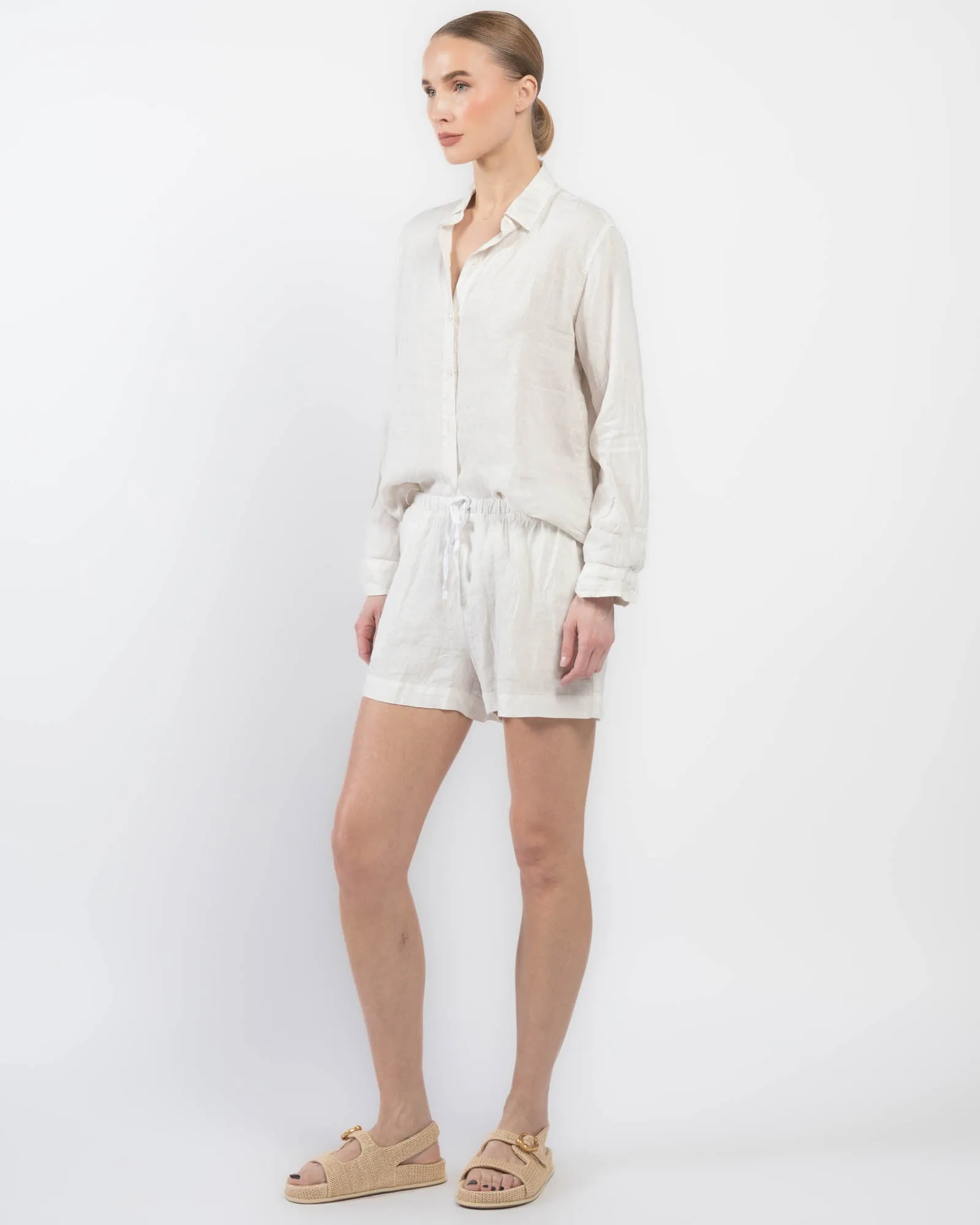 Cleo Wade Linen Shorts sold by TNT Fashion product image thumbnail 4