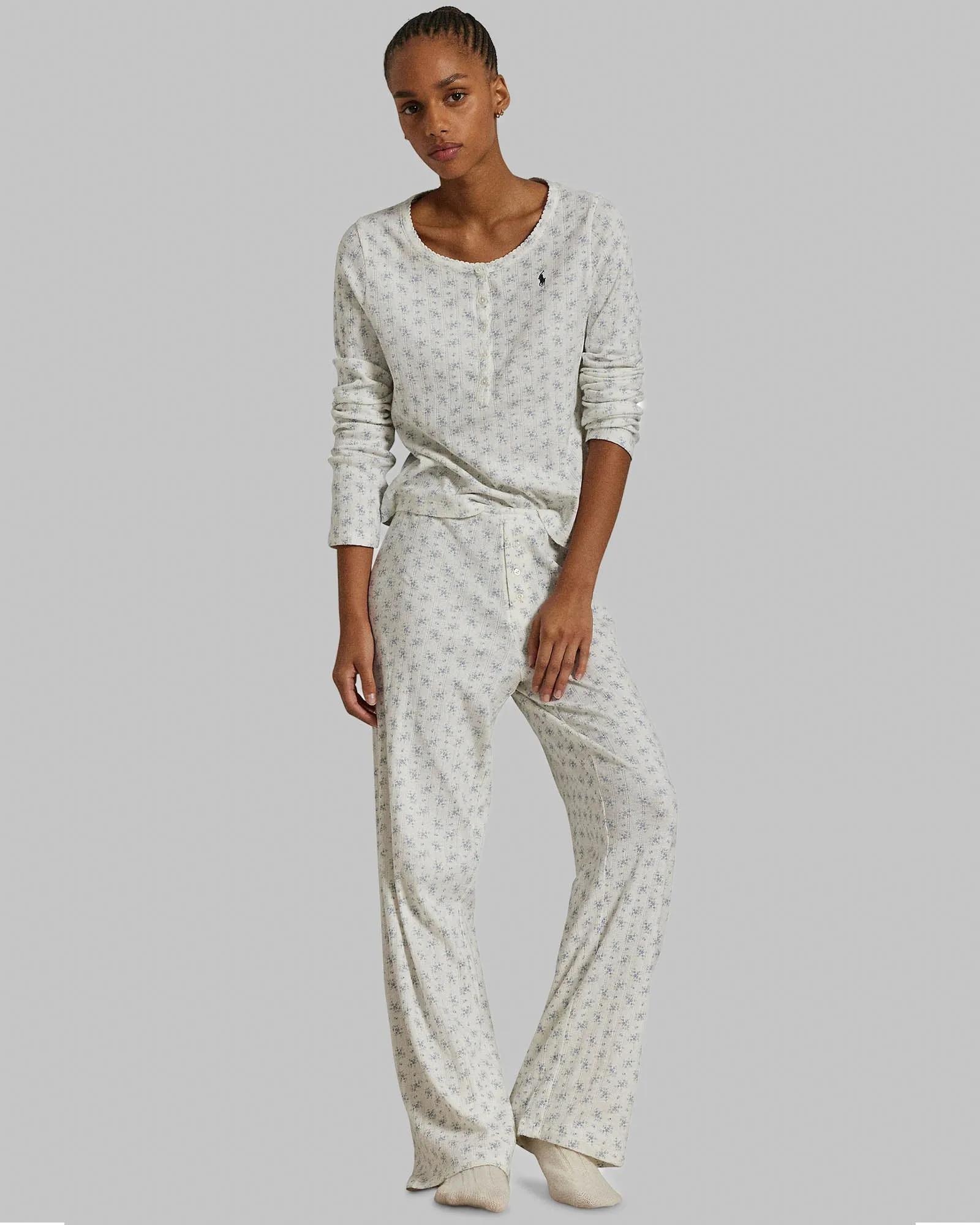 Henley Wide Leg Sleep Set sold by TNT Fashion