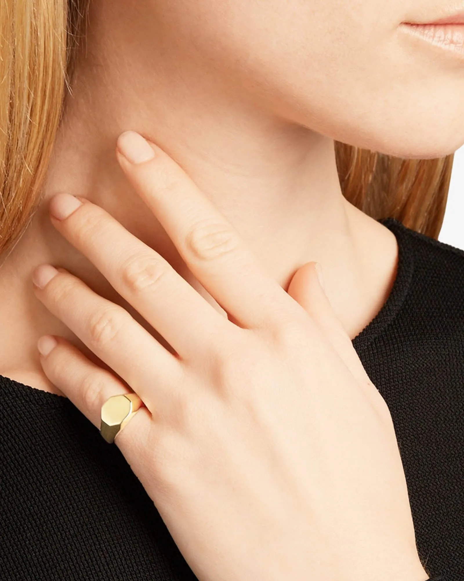 Octagon Signet Ring sold by TNT Fashion product image thumbnail 2