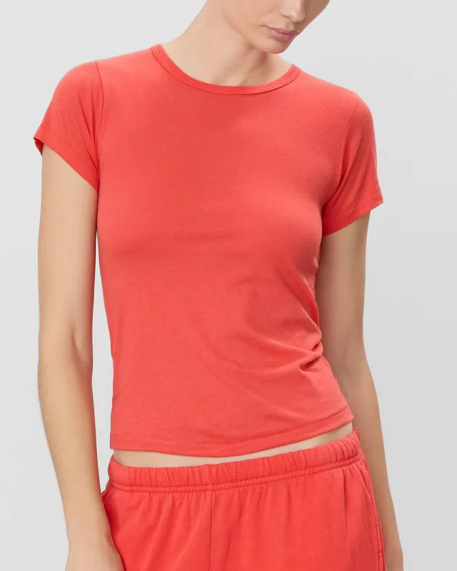 Fitted Crewneck Short Sleeve Tee sold by TNT Fashion