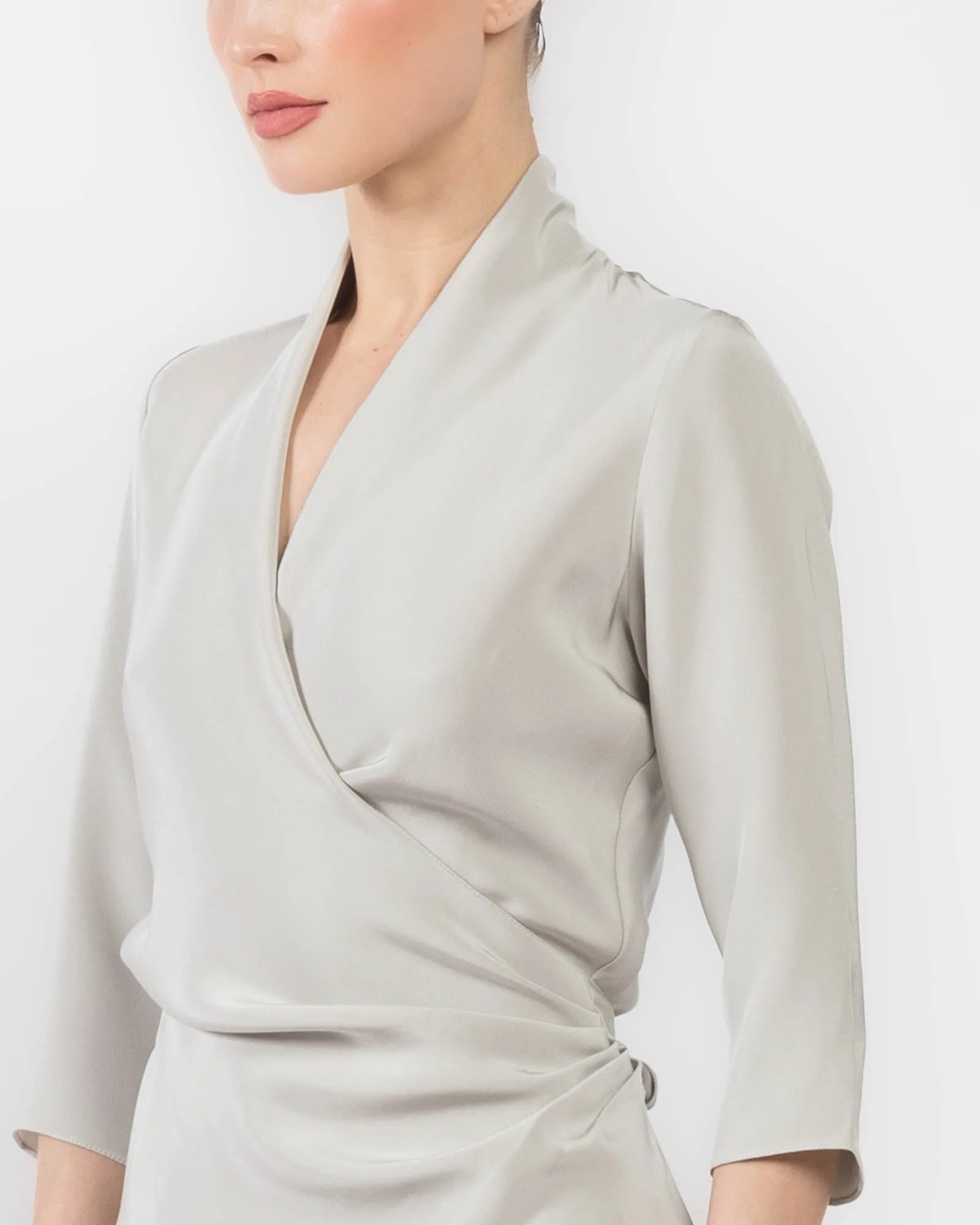 3/4 Sleeve Wrap Top sold by TNT Fashion product image thumbnail 5