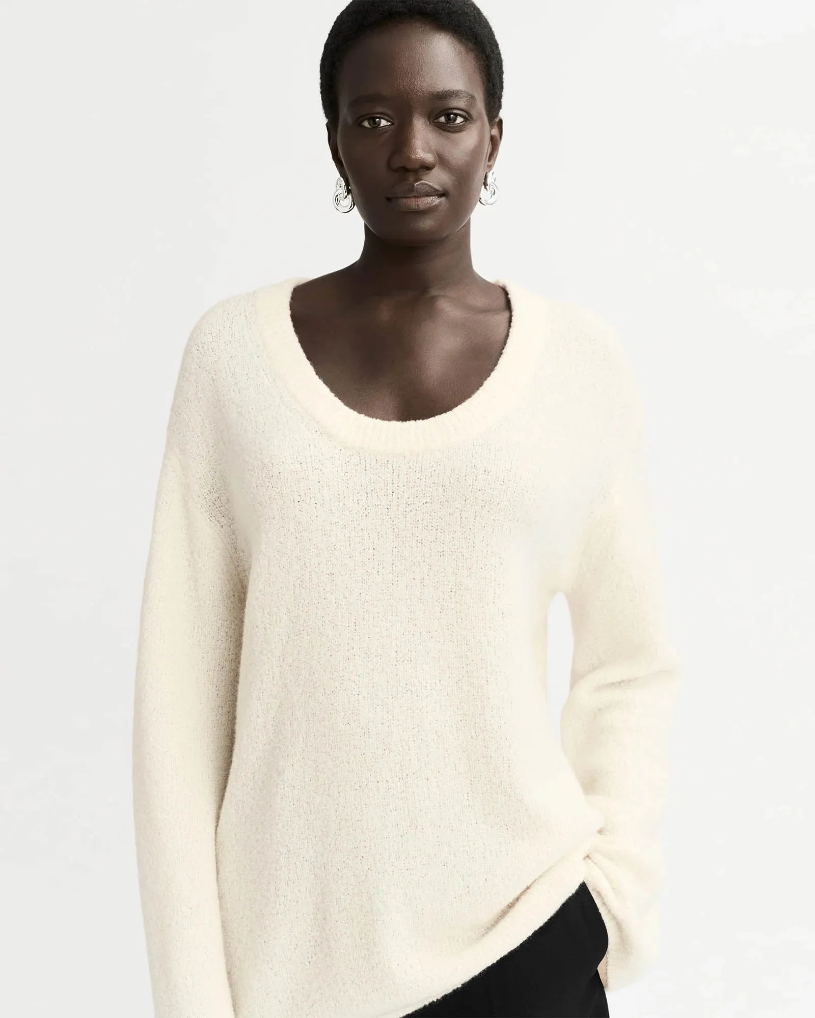 Boucle Crew Neck Sweater sold by TNT Fashion