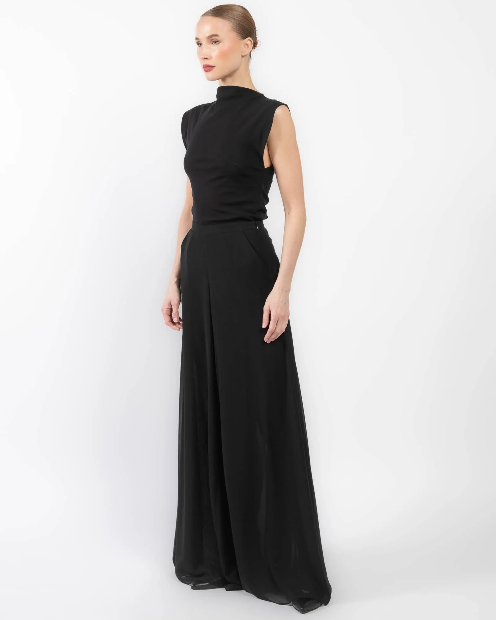 Georgette Wide Leg Pant sold by TNT Fashion product image thumbnail 4