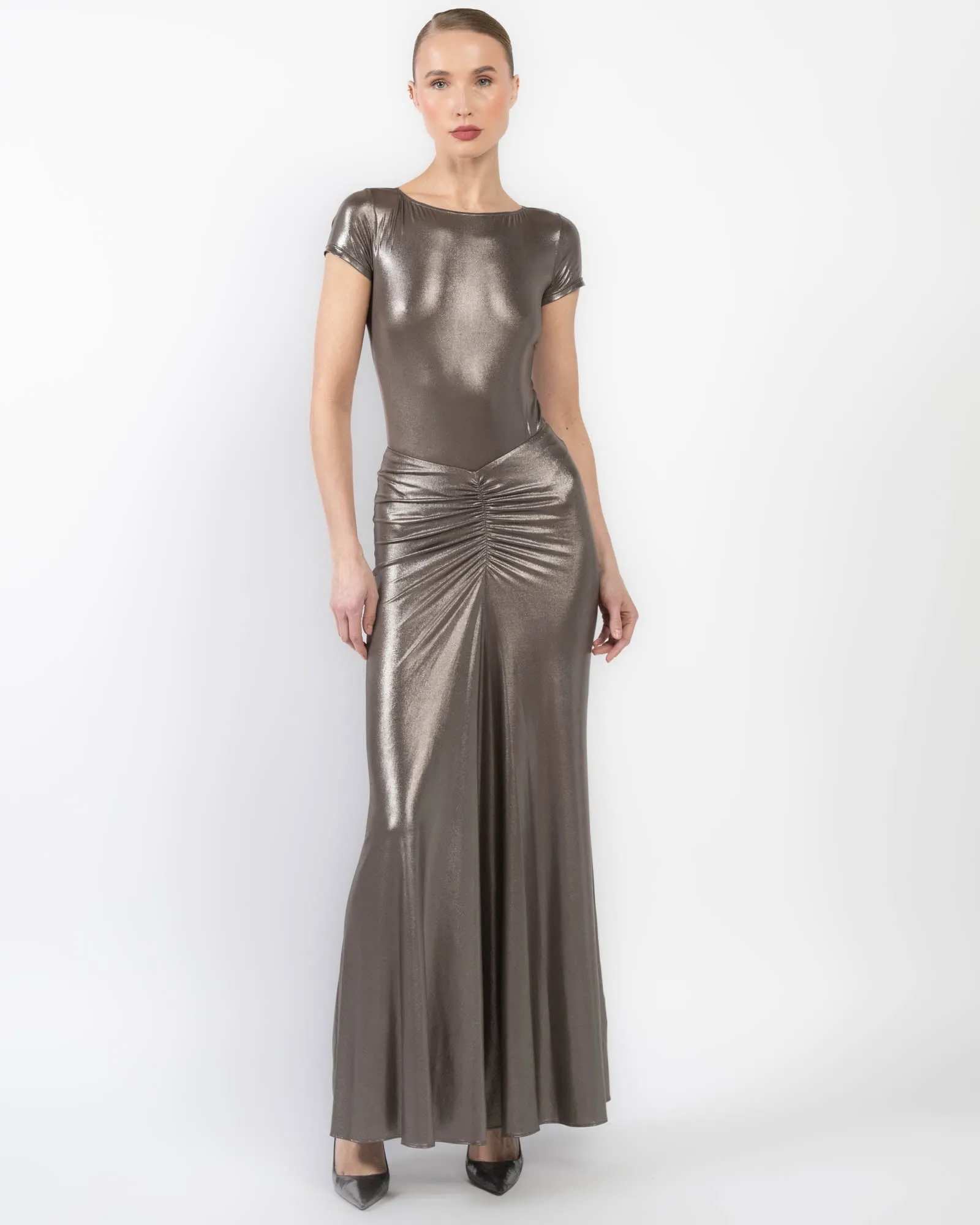 Ruched Maxi Skirt sold by TNT Fashion product image thumbnail 2