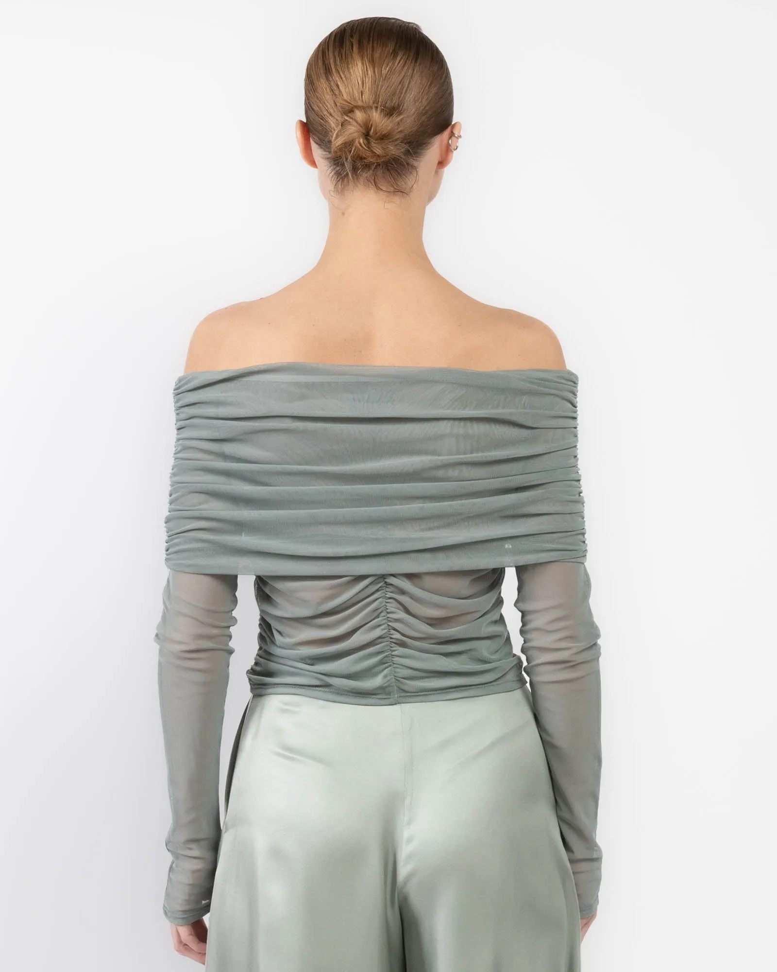 Mesh Off-Shoulder Top sold by TNT Fashion product image thumbnail 3