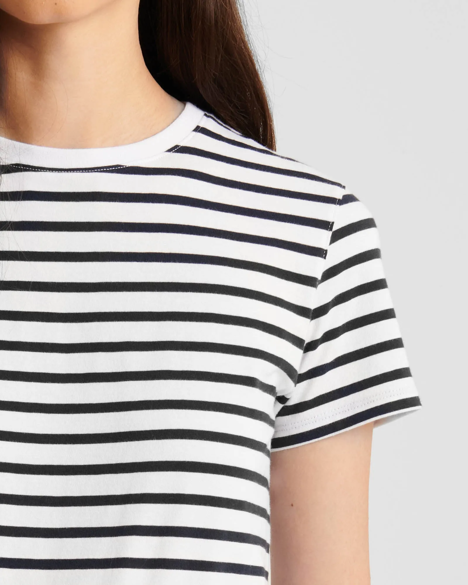 Short Sleeve Iconic Stripe Crew sold by TNT Fashion product image thumbnail 4