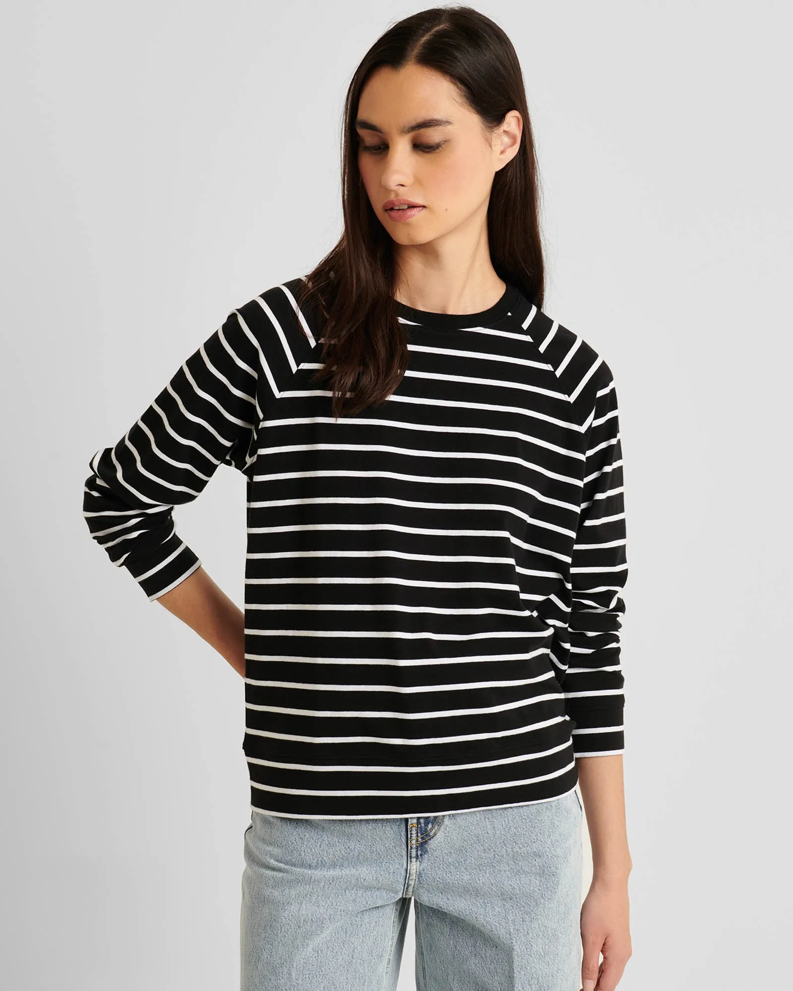 Oversized Stripe Sweatshirt sold by TNT Fashion product image thumbnail 2