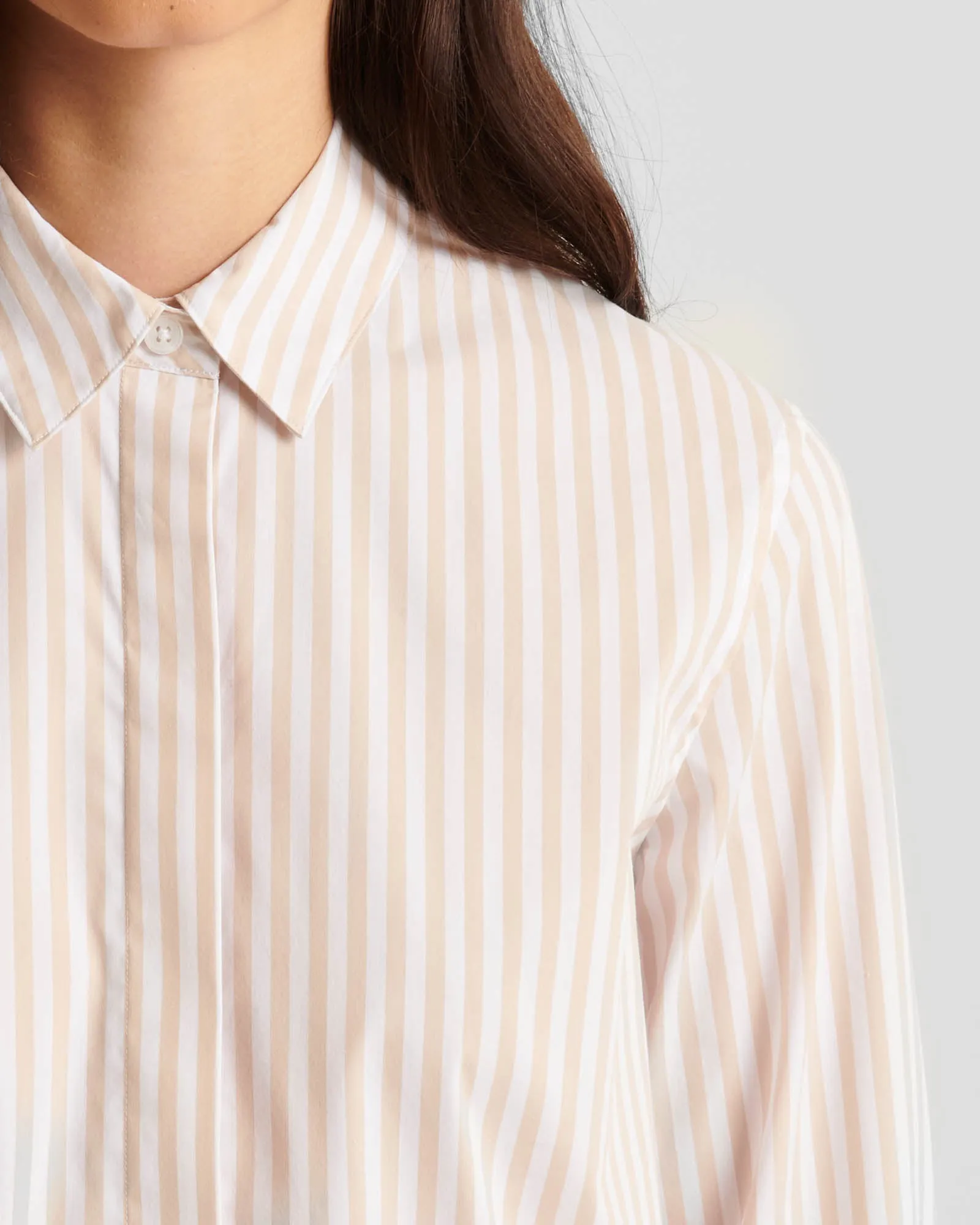Long Sleeve Stripe Relax Shirt sold by TNT Fashion product image thumbnail 2