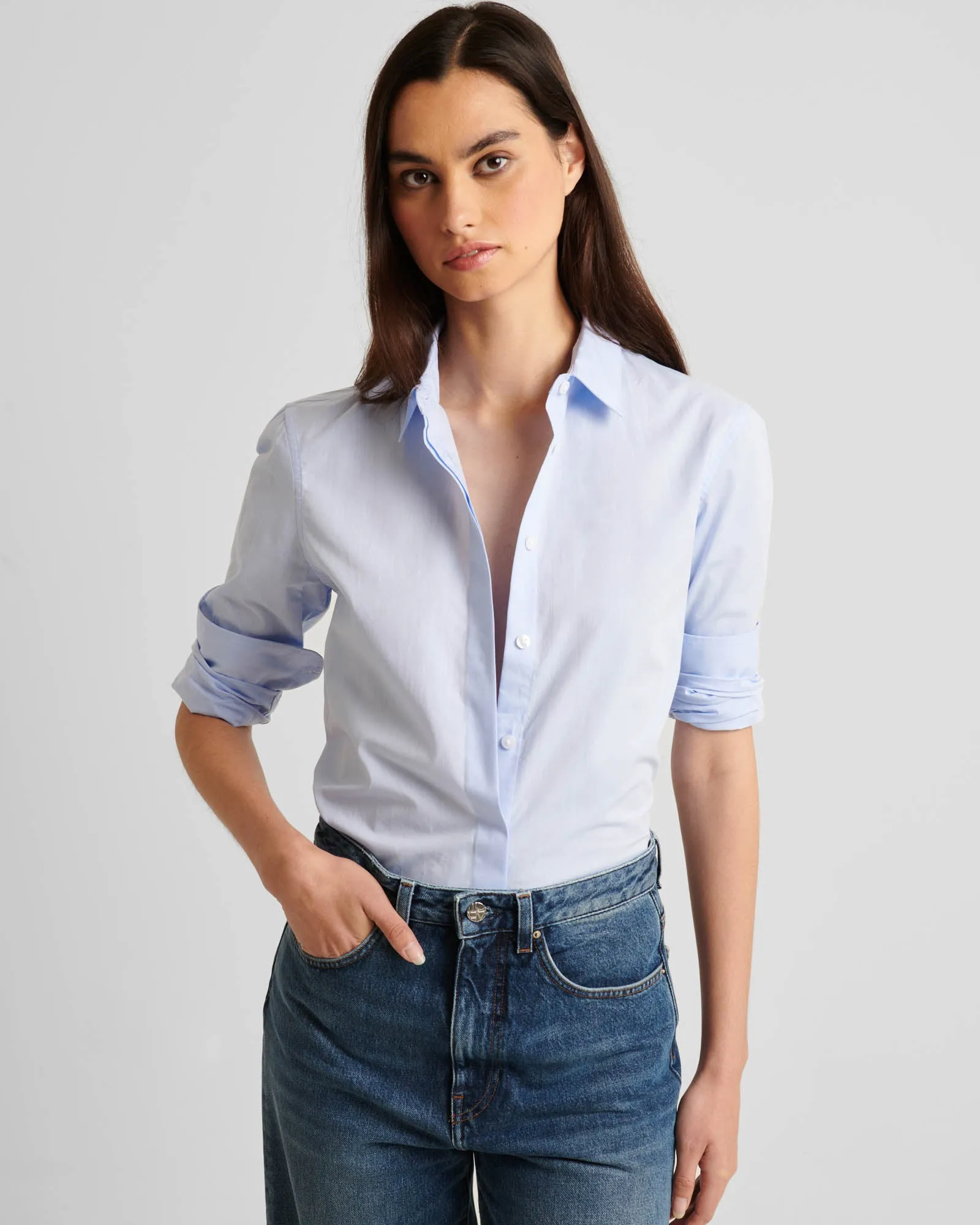 Long Sleeve Solid Relax Shirt sold by TNT Fashion product image thumbnail 2