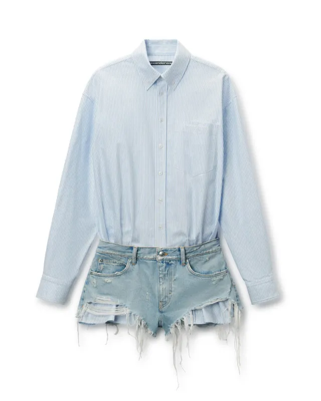 Shirt And Denim Shirt Romper made by Alexander Wang