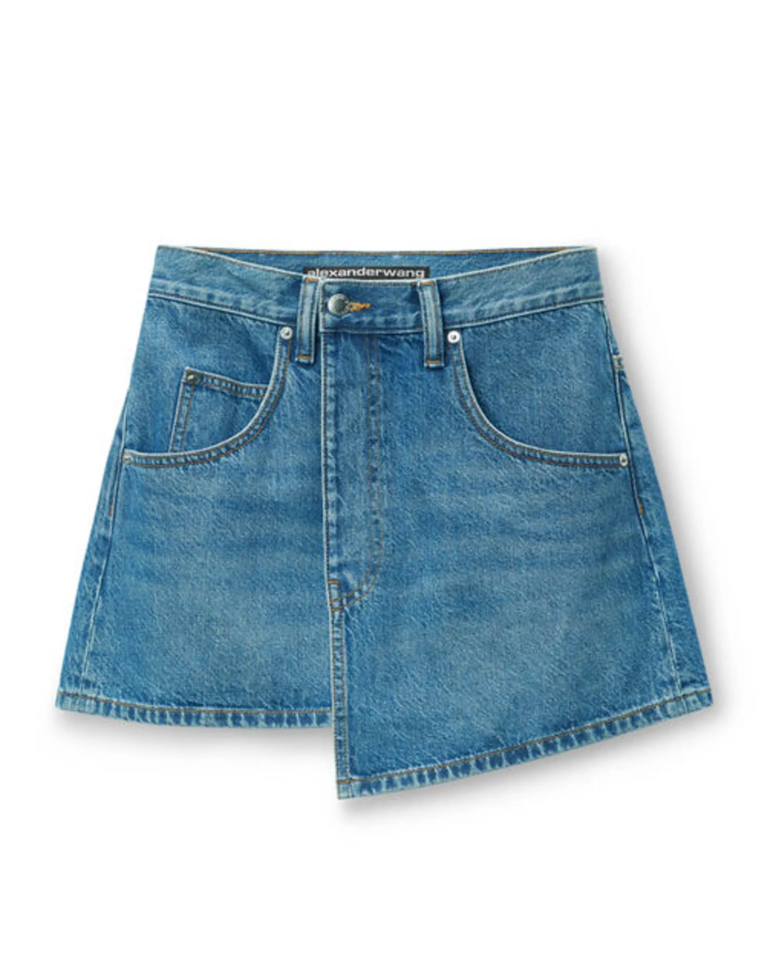 Distress Denim Wrap Skirt sold by TNT Fashion