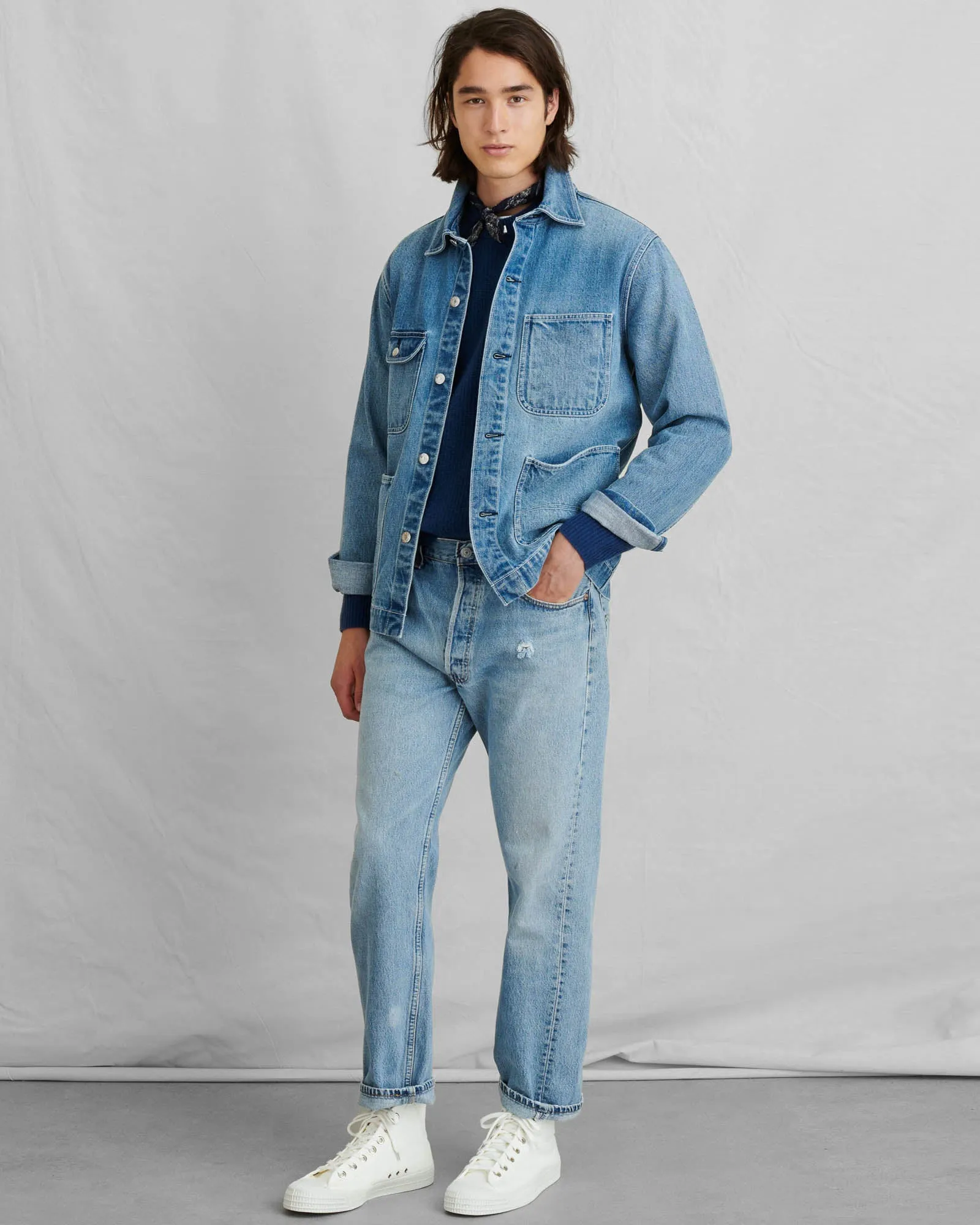 Vintage Denim Work Jacket sold by TNT Fashion product image thumbnail 2