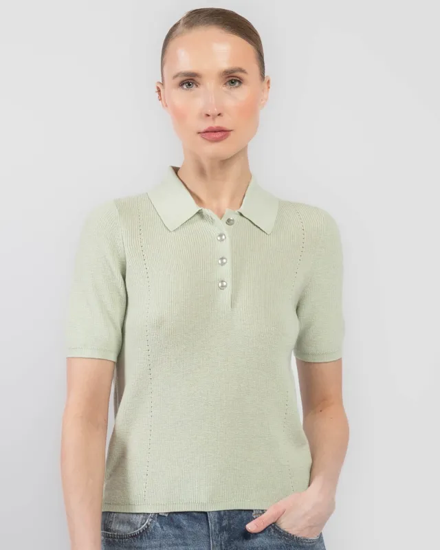 Darcey Knit Polo made by rag & bone