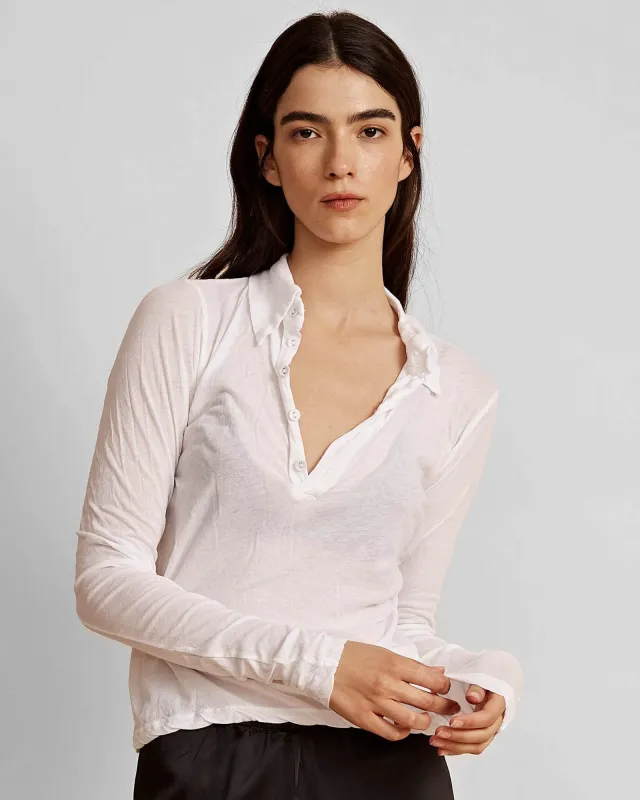 Rosie Long Sleeve Polo sold by TNT Fashion