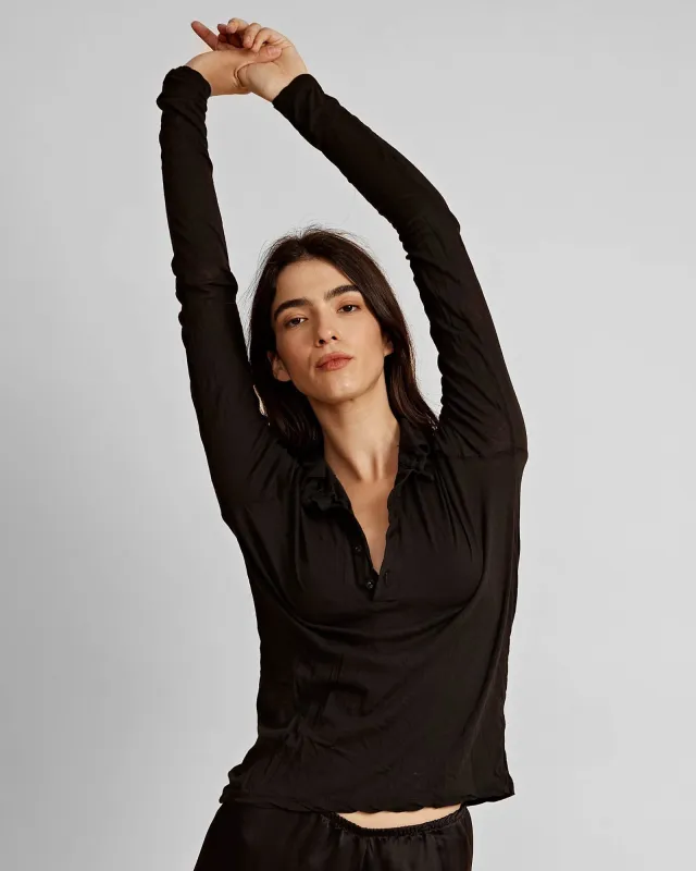 Rosie Long Sleeve Polo sold by TNT Fashion