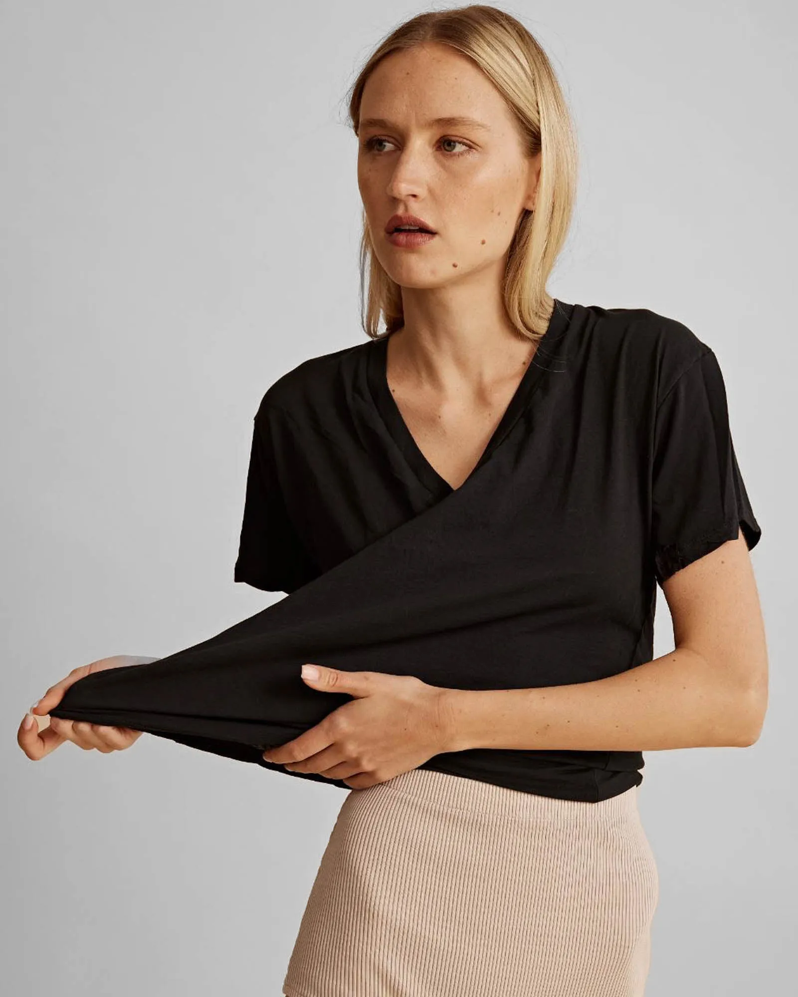 Jessica V-Neck Tee sold by TNT Fashion