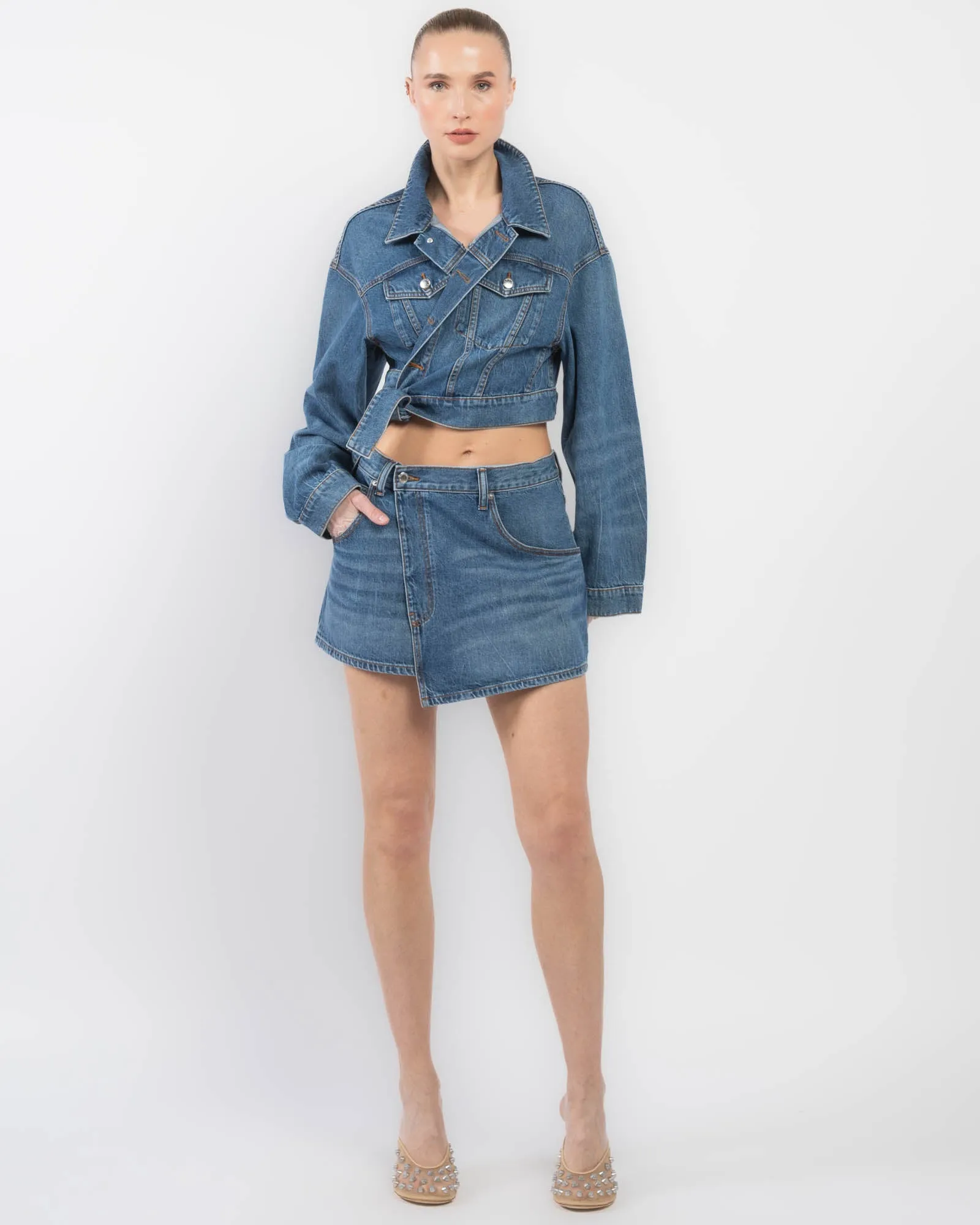 Wrap Trucker Jacket sold by TNT Fashion product image thumbnail 2