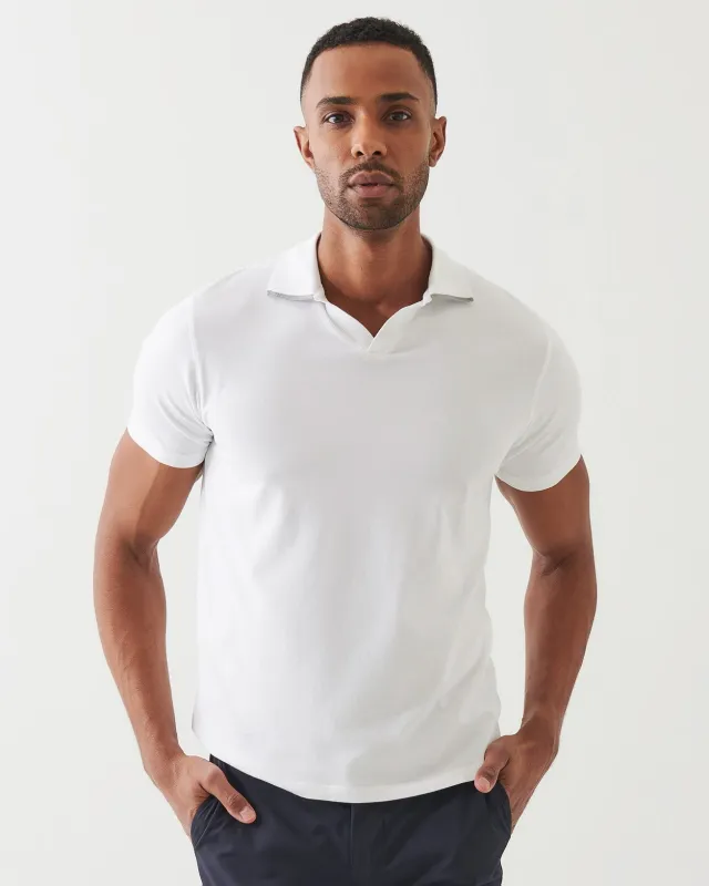 Stretch Tipped Open Polo sold by TNT Fashion