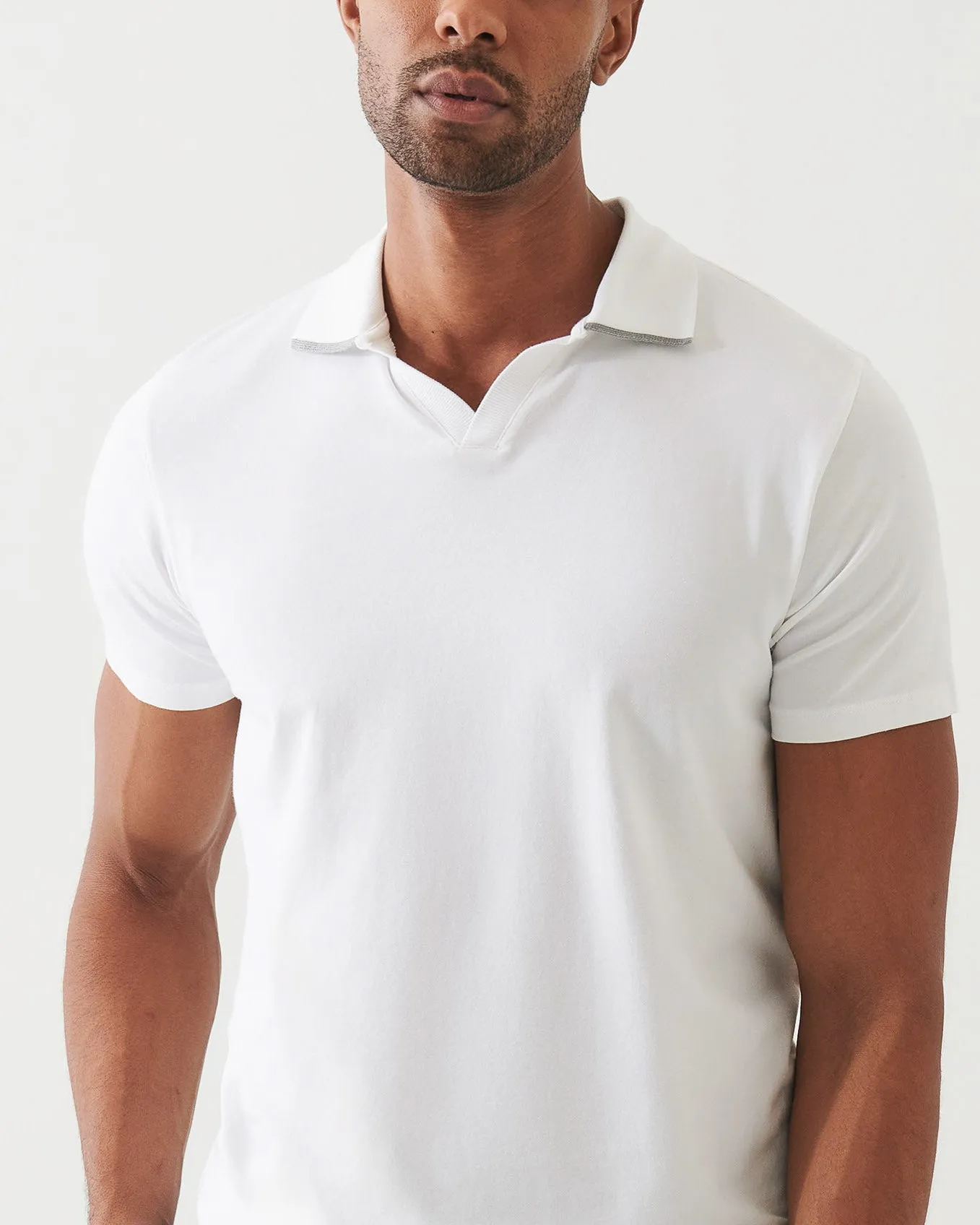 Stretch Tipped Open Polo sold by TNT Fashion product image thumbnail 3