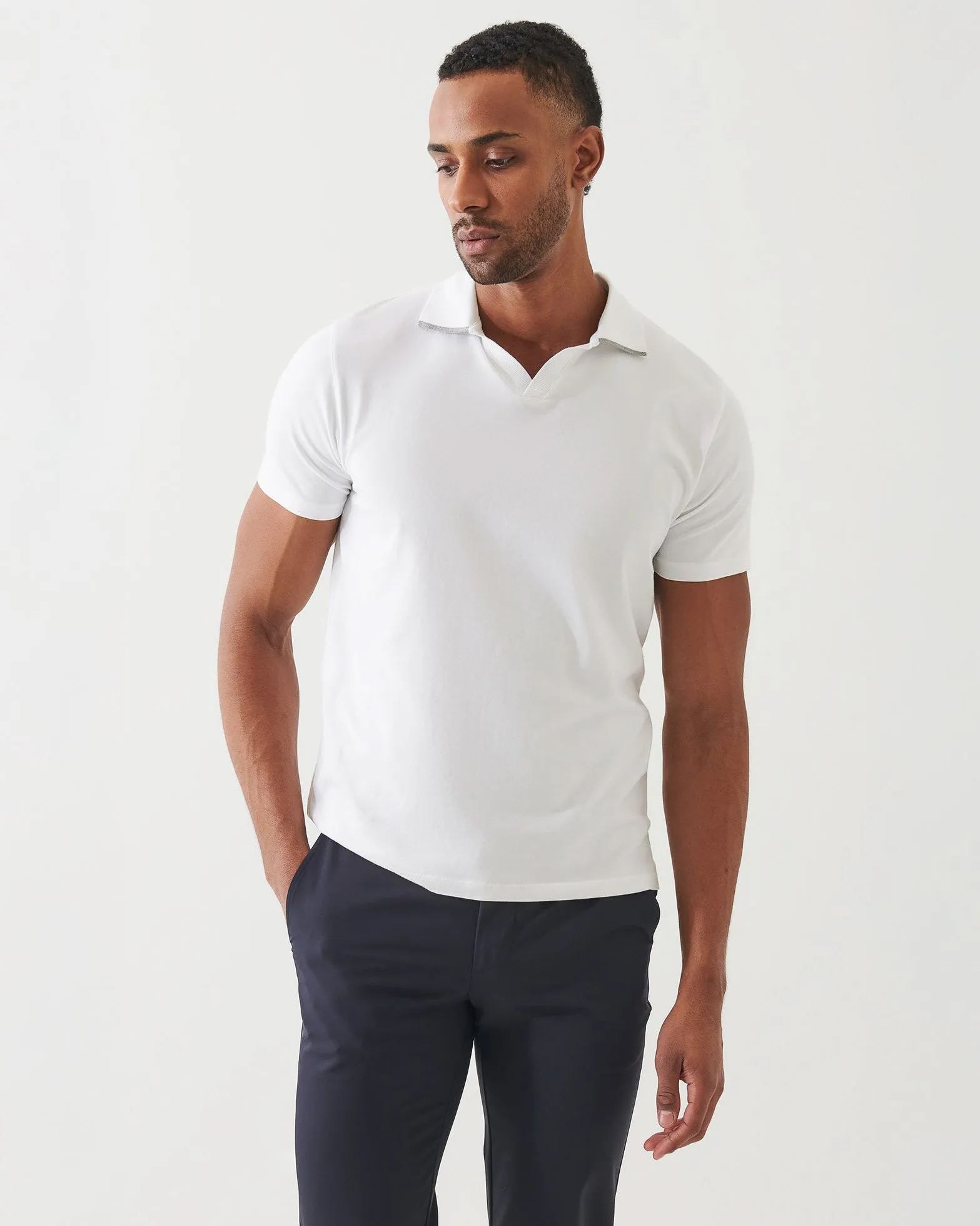Stretch Tipped Open Polo sold by TNT Fashion product image thumbnail 2