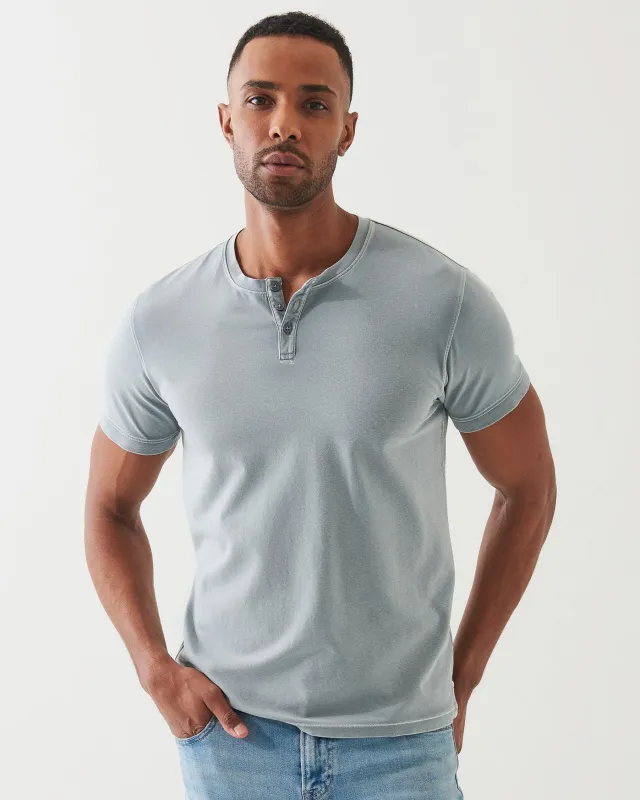 Vintage Wash Henley sold by TNT Fashion