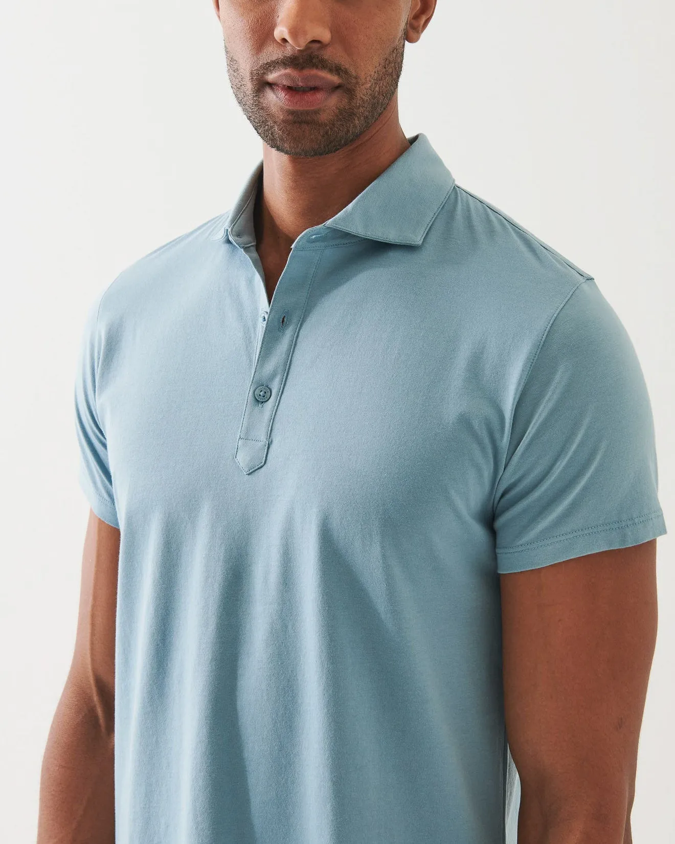 Organic Pima Cotton Button Polo sold by TNT Fashion product image thumbnail 3