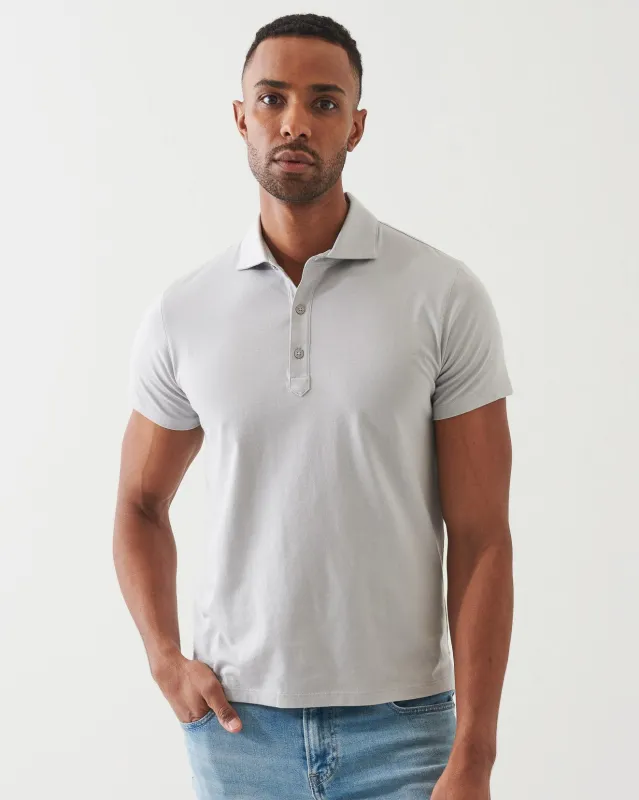 Organic Pima Cotton Button Polo sold by TNT Fashion