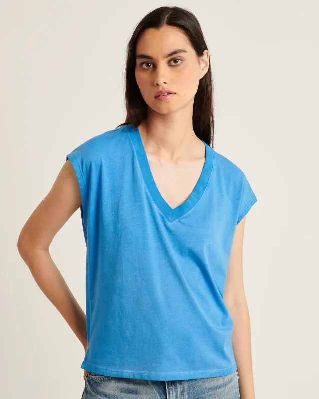 Short Sleeve V-Neck Dolman Tee sold by TNT Fashion