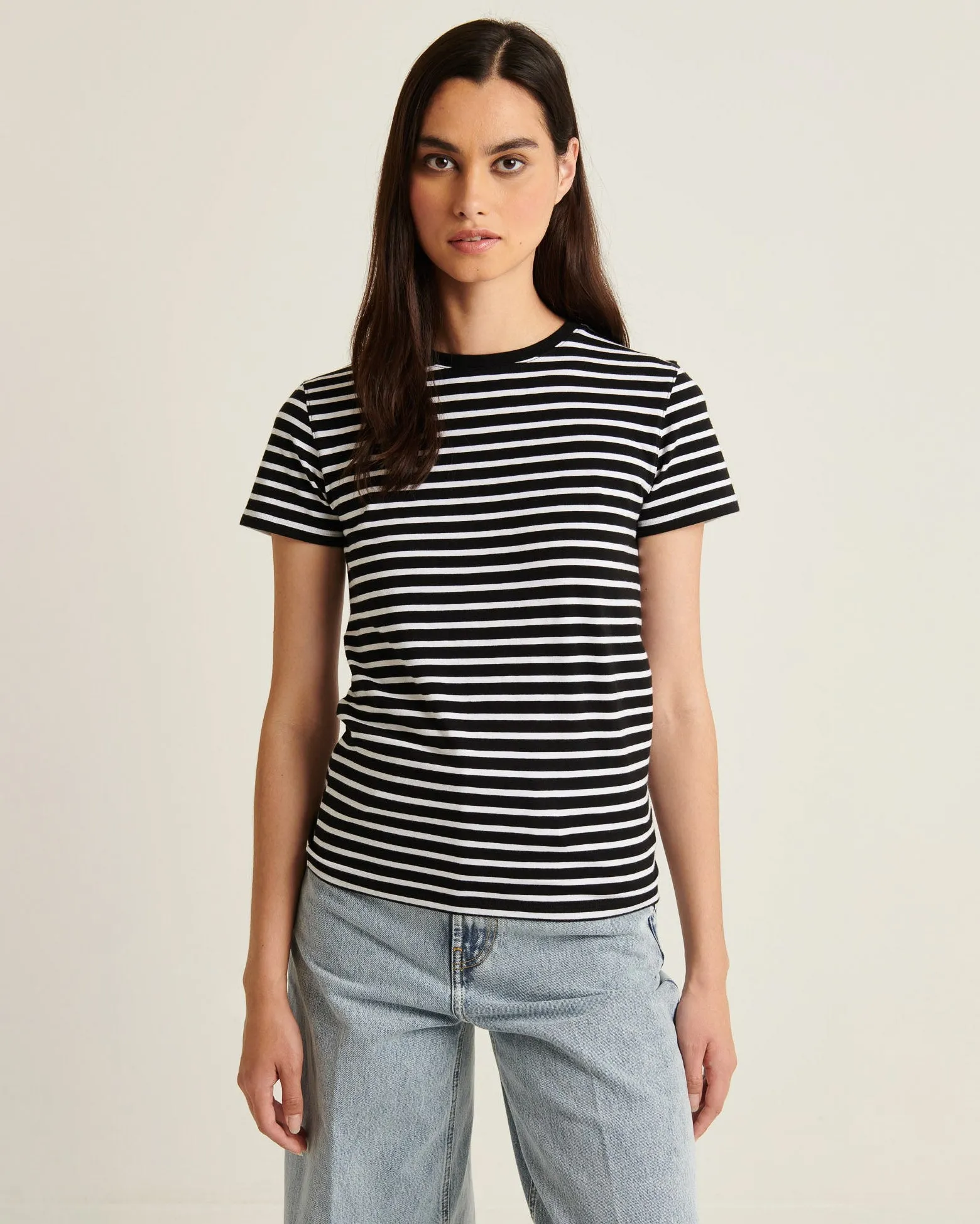 Short Sleeve Iconic Stripe Crewneck sold by TNT Fashion product image thumbnail 2