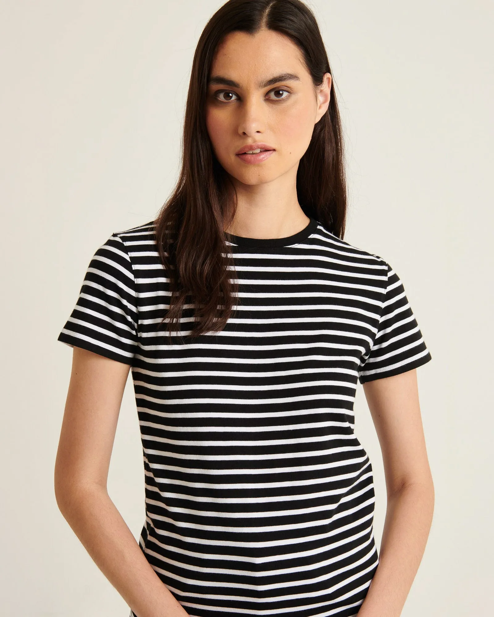 Short Sleeve Iconic Stripe Crewneck sold by TNT Fashion
