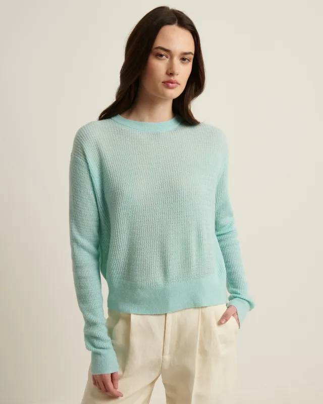 Crochet Crew Sweater sold by TNT Fashion