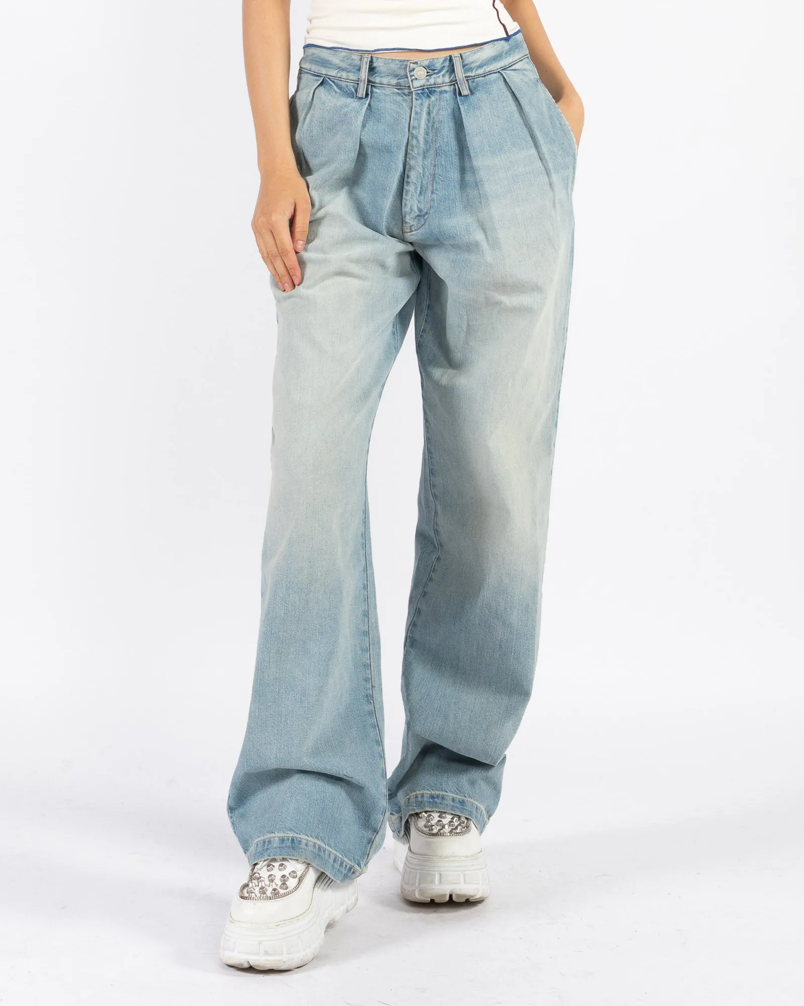 Blair Pleated Jeans sold by TNT Fashion