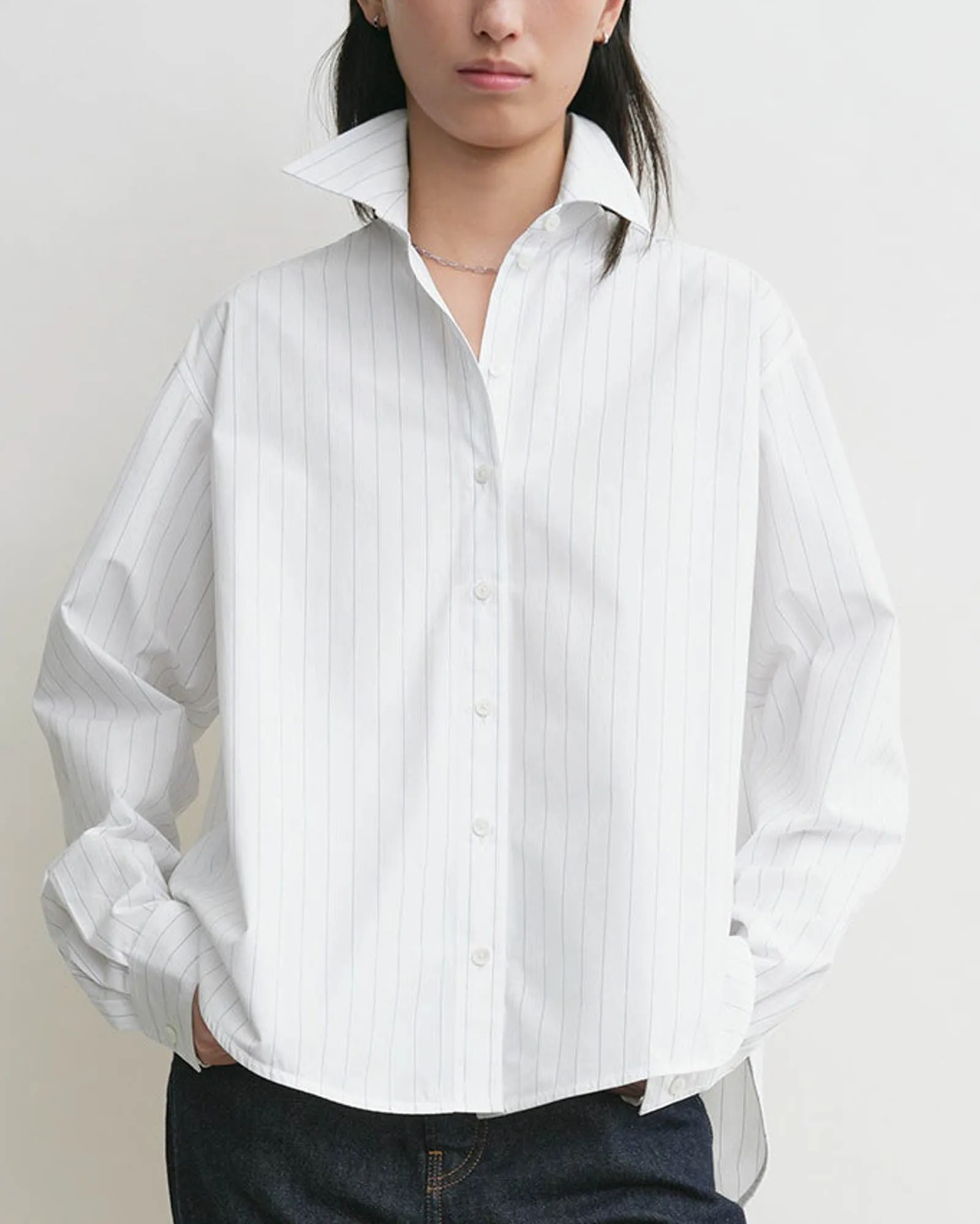 Monogram Striped Shirt sold by TNT Fashion