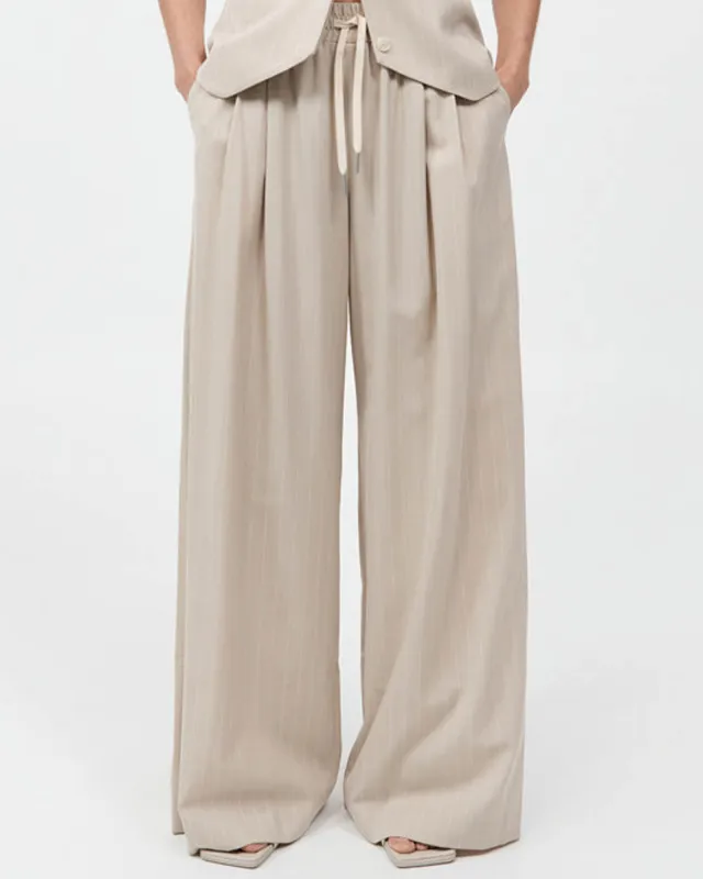 Pinstripe Drawstring Pants sold by TNT Fashion