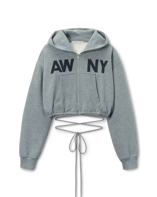 Deconstructed Logo Wrap Hoodie sold by TNT Fashion