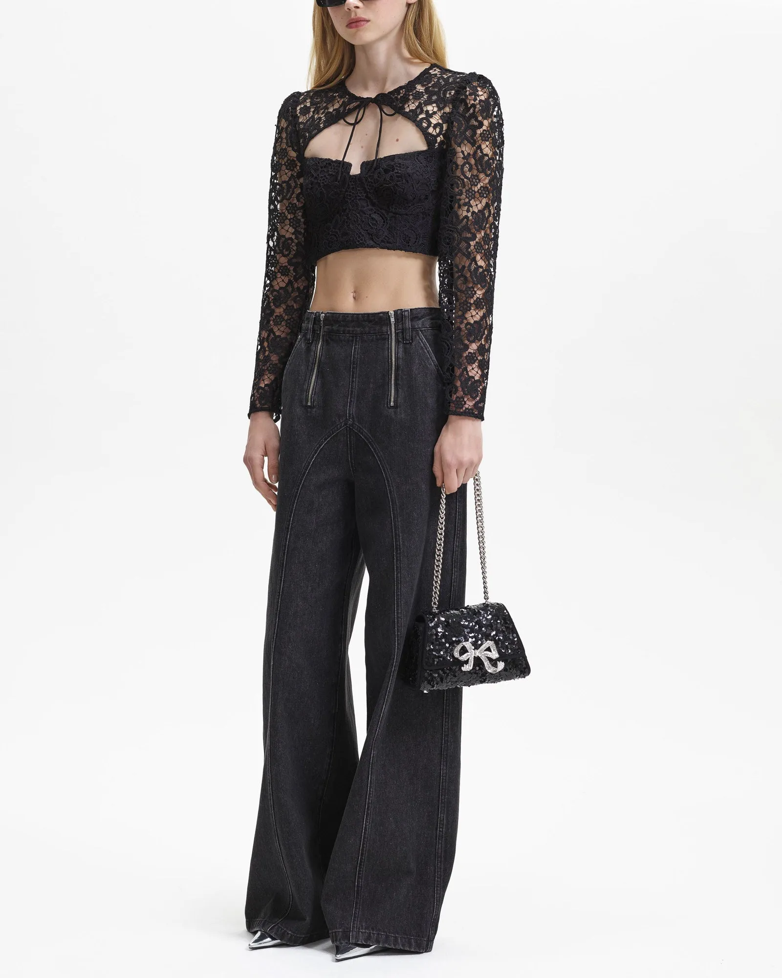 Lace Tie Top sold by TNT Fashion product image thumbnail 3