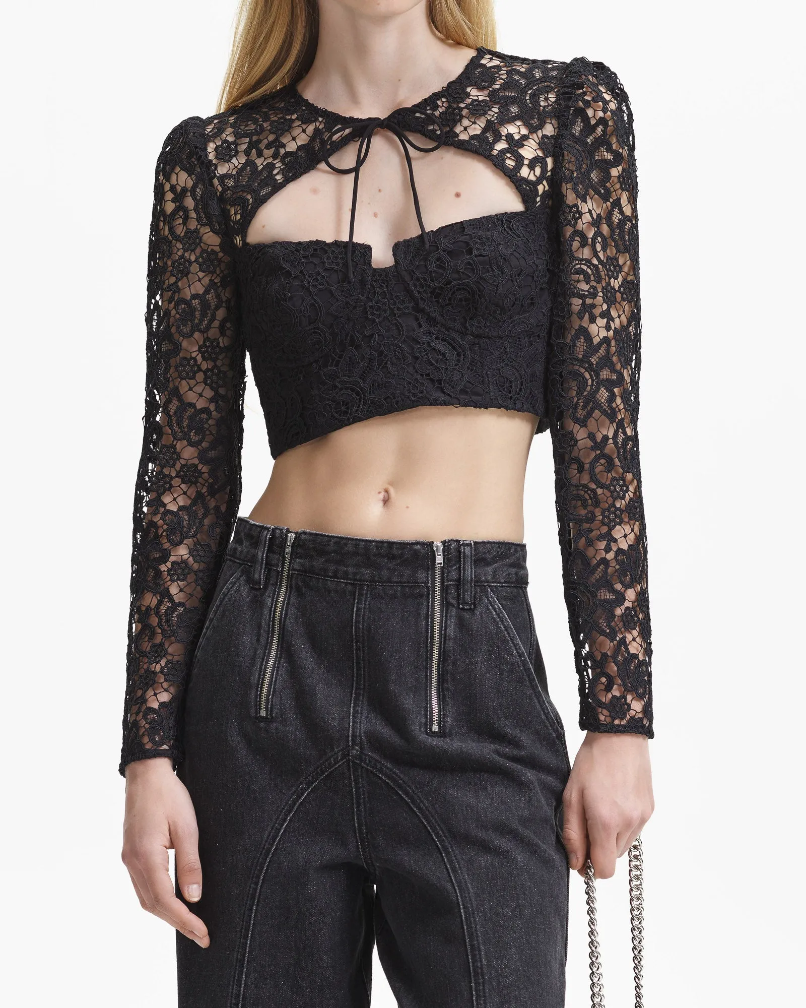 Lace Tie Top sold by TNT Fashion product image thumbnail 2