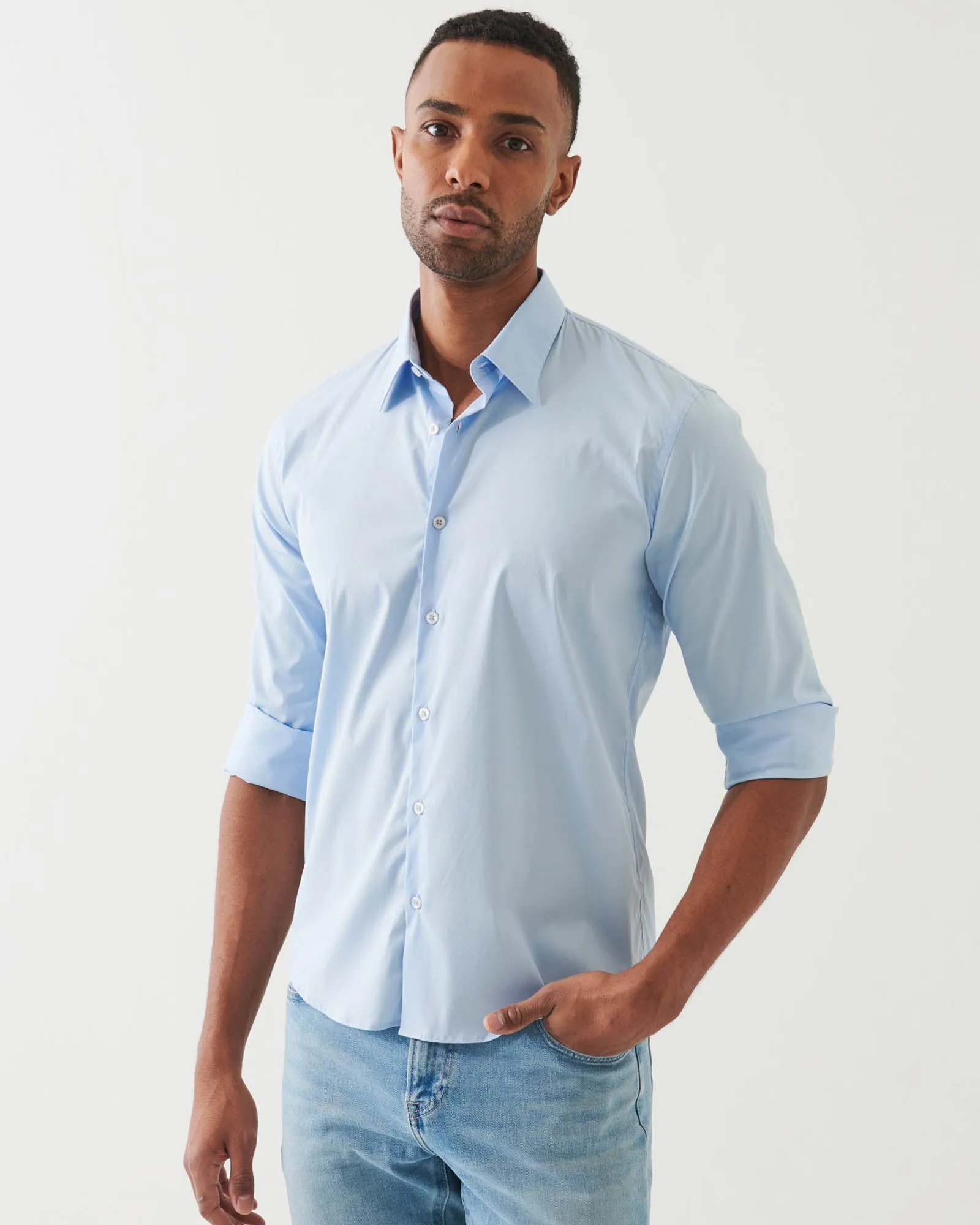 Long Sleeve Darted Shirt sold by TNT Fashion product image thumbnail 2
