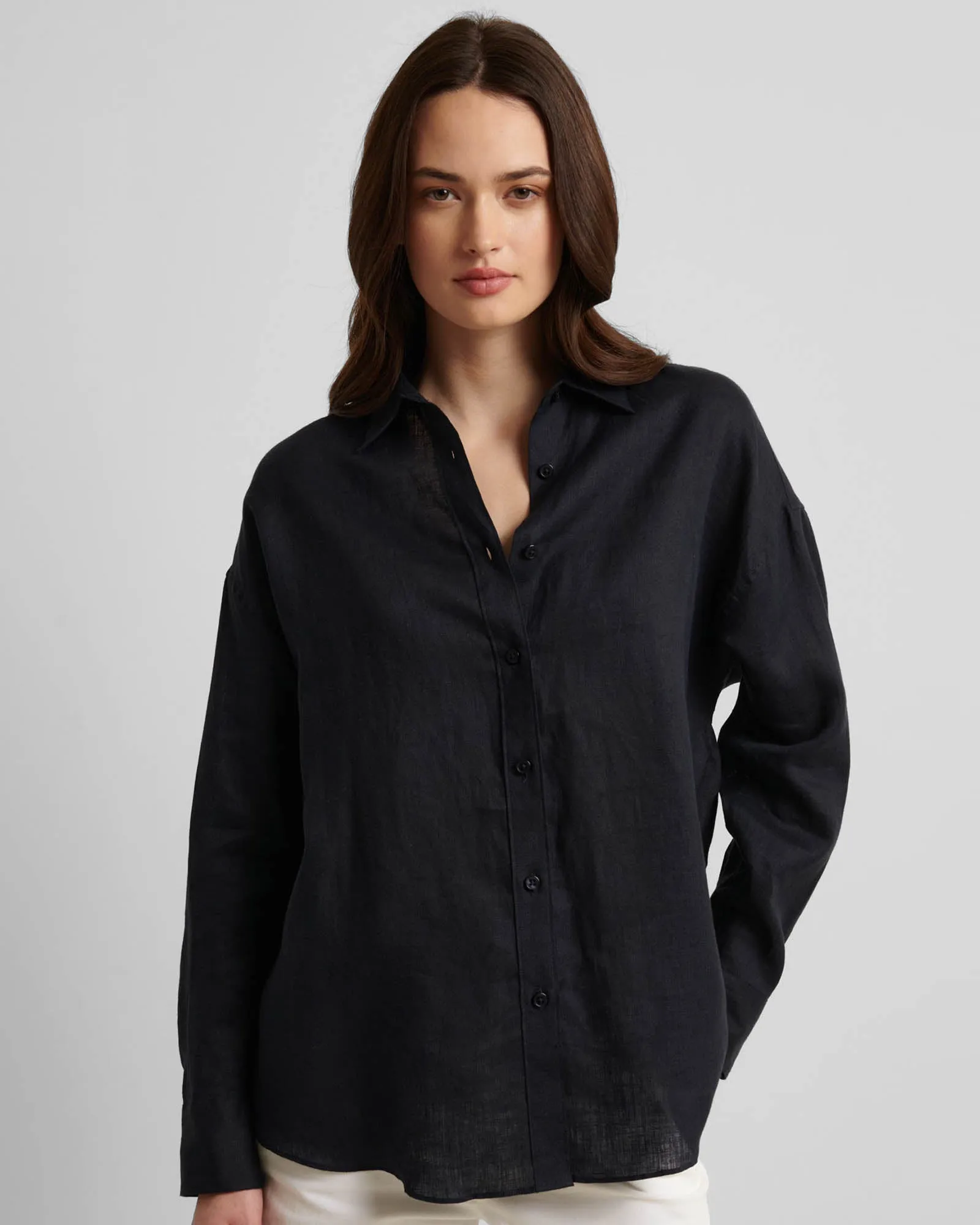 Linen Boyfriend Shirt sold by TNT Fashion