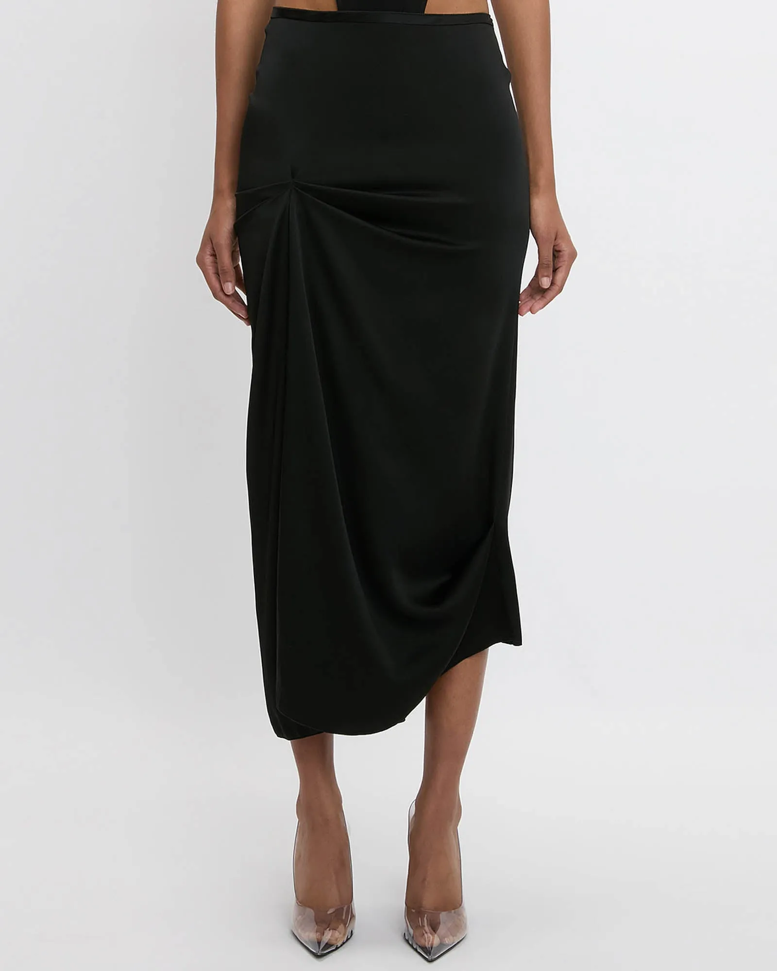 Drape Pleat Skirt sold by TNT Fashion