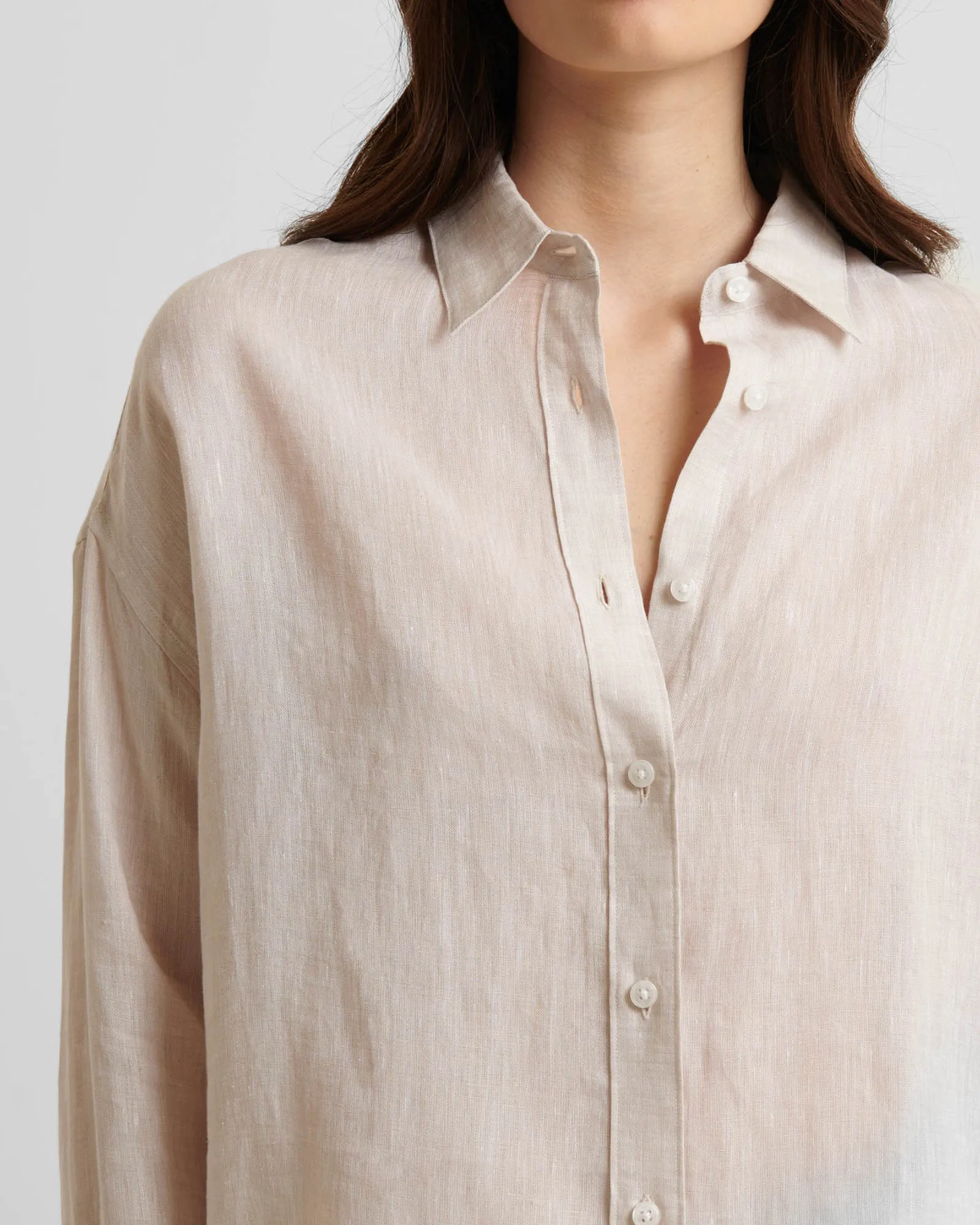Linen Boyfriend Shirt sold by TNT Fashion product image thumbnail 4