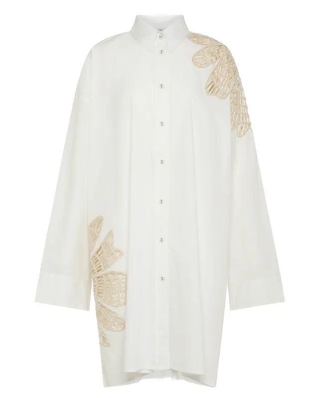 Flower Poplin Shirt sold by TNT Fashion