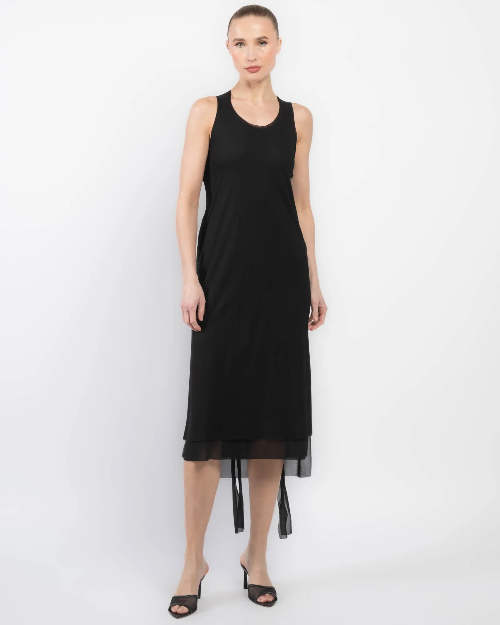 Long Sheer Tank Dress sold by TNT Fashion