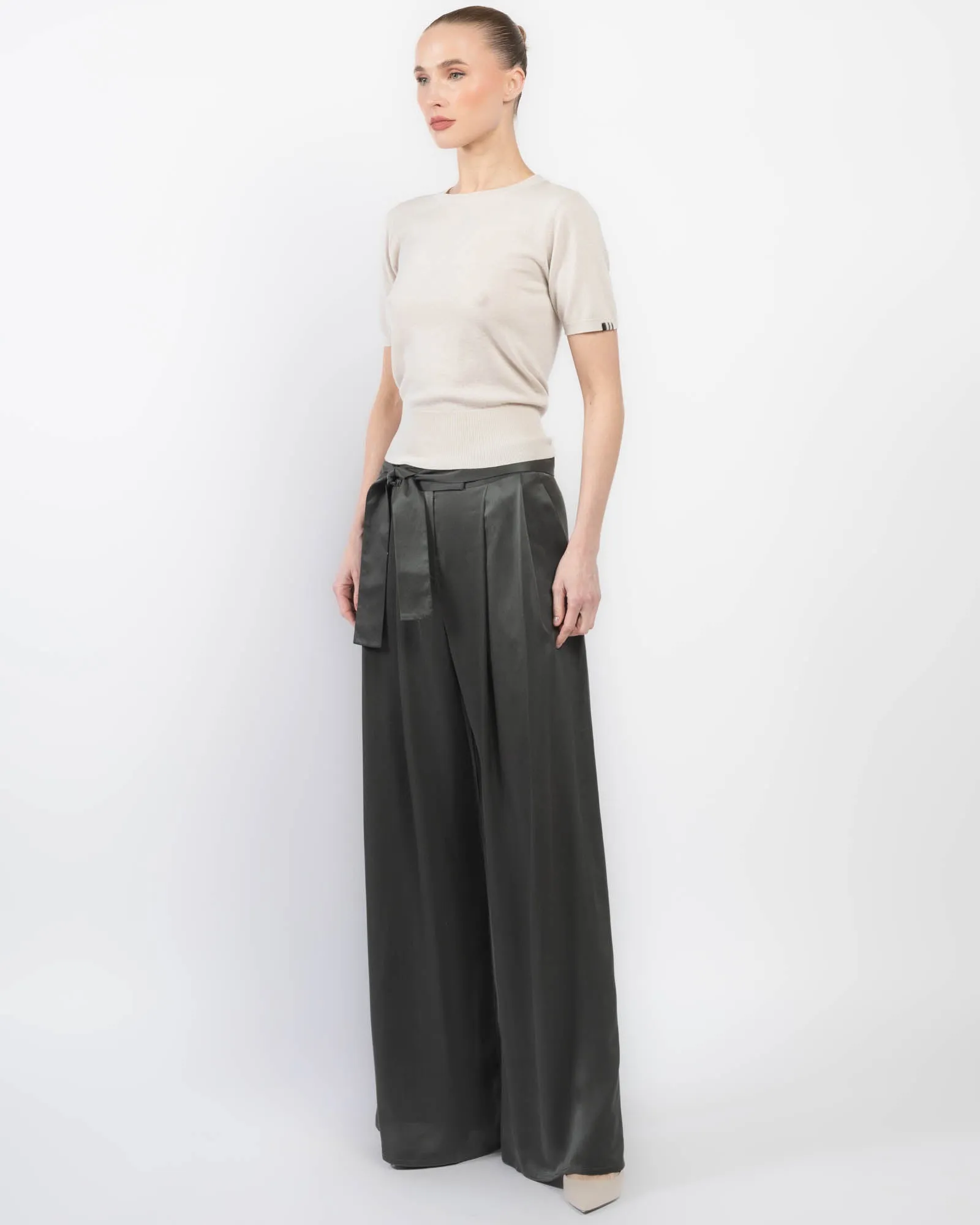 Wide Leg Pants With Belt sold by TNT Fashion product image thumbnail 4