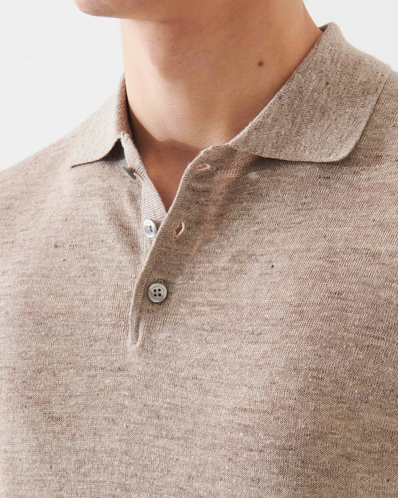 Short Sleeve Linen Silk Polo sold by TNT Fashion product image thumbnail 4