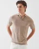 Short Sleeve Linen Silk Polo sold by TNT Fashion