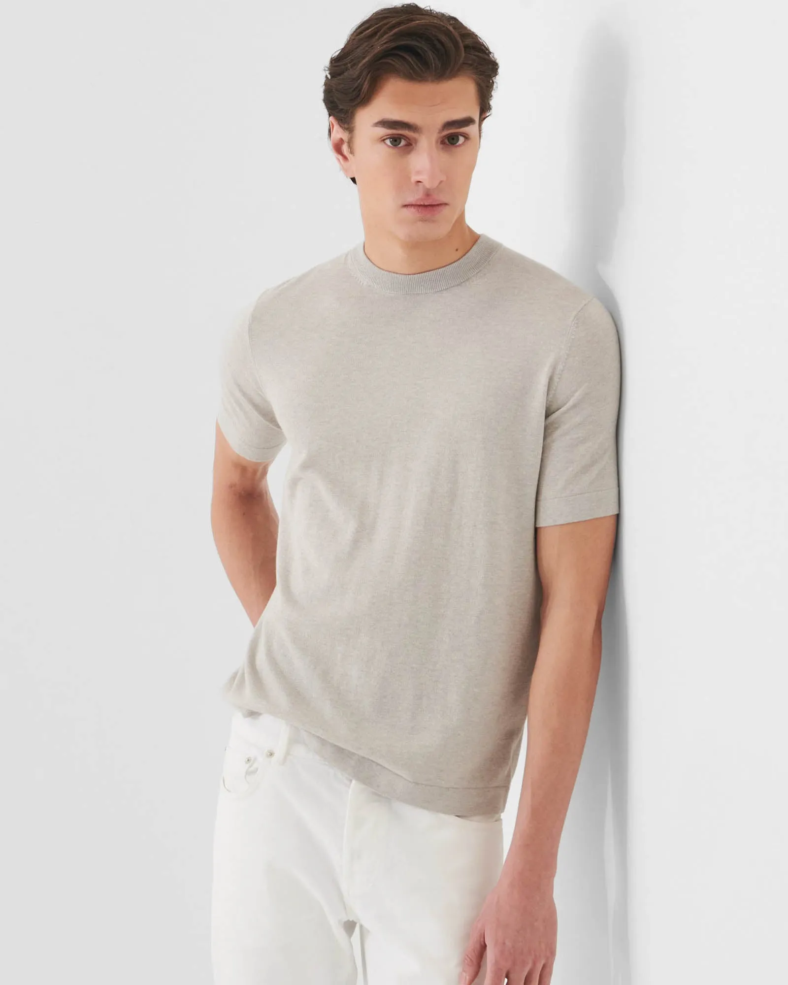 Short Sleeve Cashmere Crewneck sold by TNT Fashion product image thumbnail 3